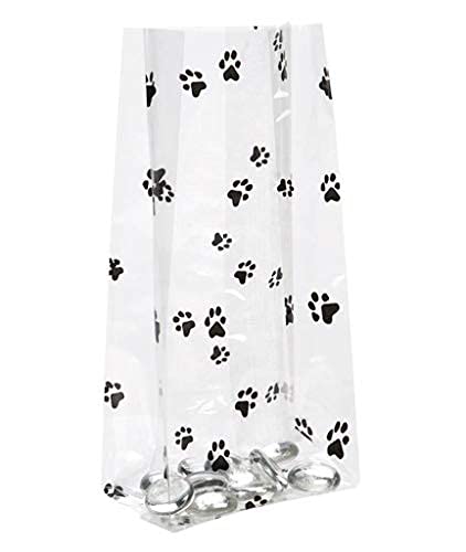 500 Biodegradable Dog Waste Bags with Paw Prints - 3.5