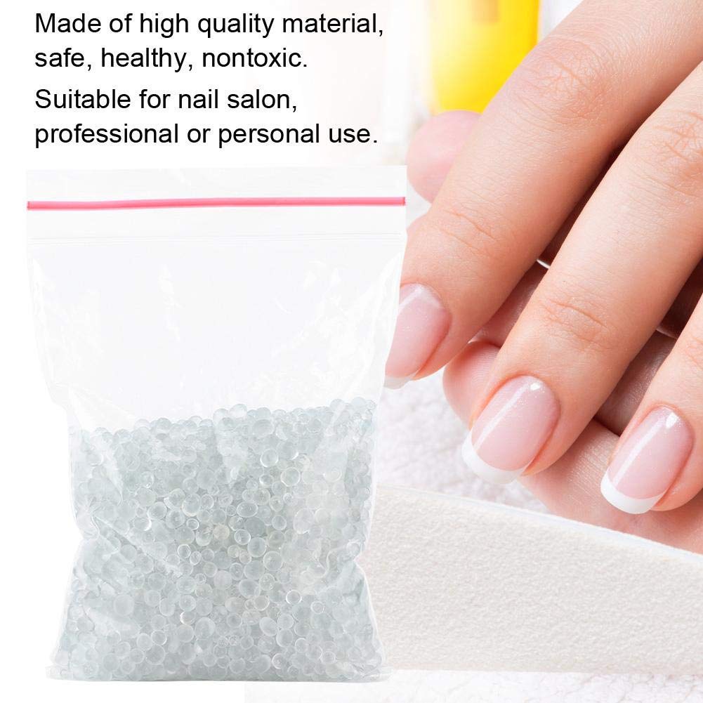 High Temperature Silica Sand Beads for Nail Art - Professional Gel Nail Kit with Quartzite Beads & Cleaning Tools - Perfect for Manicure, Nail Design & Salon Use