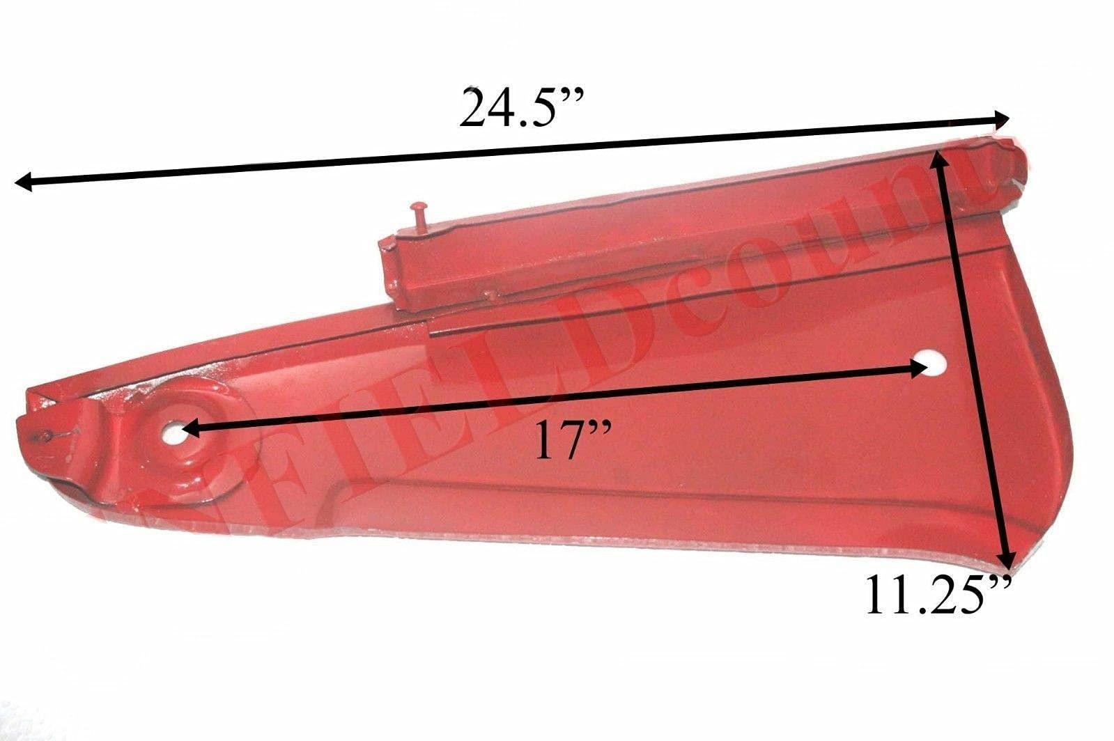 New Steel Red Painted Bonnet Side Panel Set for Massey Ferguson Tractor - Perfect for Restoration Projects & Farm Equipment Maintenance