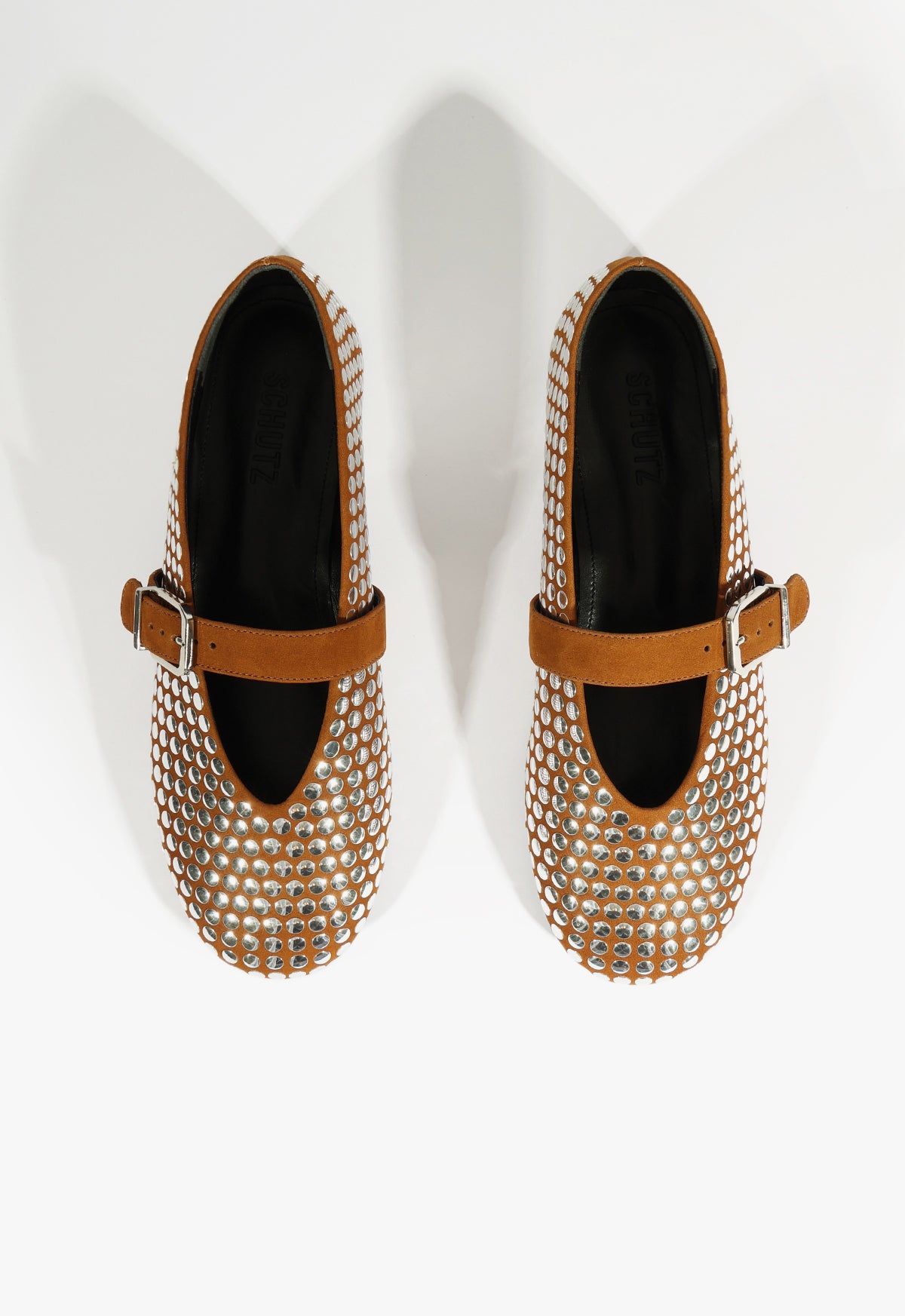 Eiza Studs Ballet Flat Shoes for Women - Comfortable & Stylish Pointed Toe Ballerina Flats - Perfect for Work, Office, and Casual Outfits