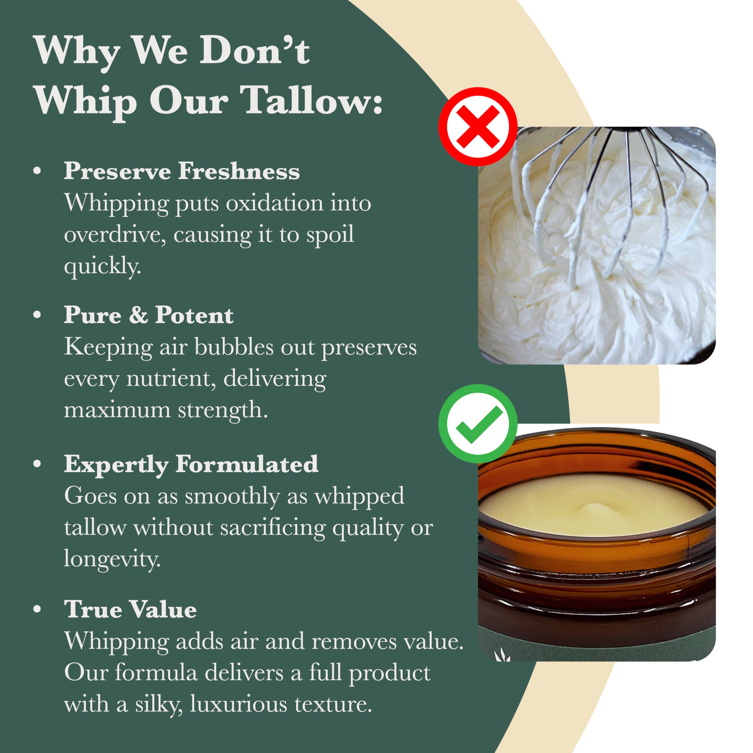 Organic Citrus Honey Tallow Balm - Skin Nutrition with Beeswax & Olive Oil for Dry Skin Care