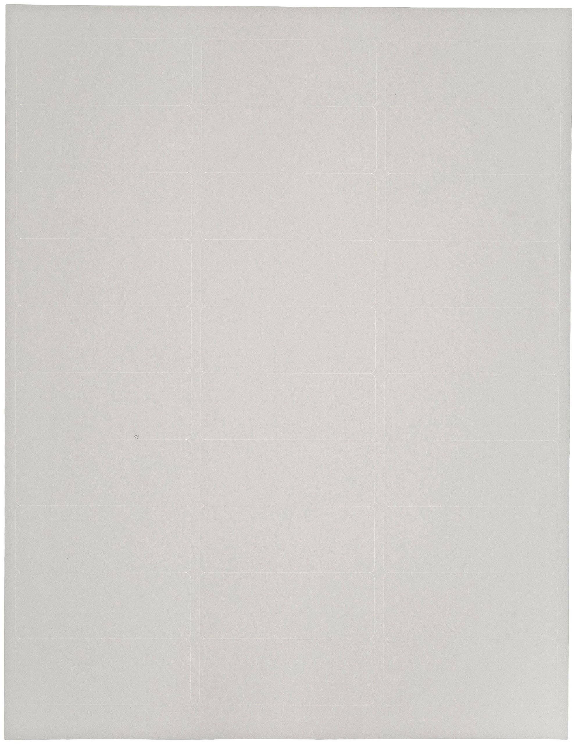 Compulabel Weatherproof Polyester Laser Printer Shipping Labels - 2-5/8 x 1 Inch Permanent Adhesive, 3 per Sheet (100 Sheets/Carton) - Ideal for Outdoor Packages, Warehouse Logistics & Durable Shipping Needs