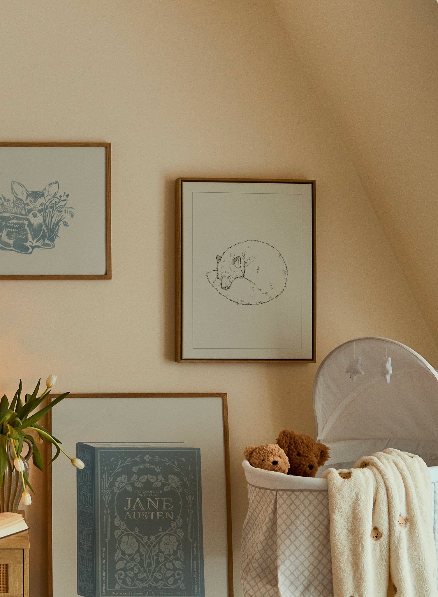 Night Night Poster - Calming Nursery Wall Art for Baby's Bedroom | Perfect for Newborn Sleep Training & Nursery Decor