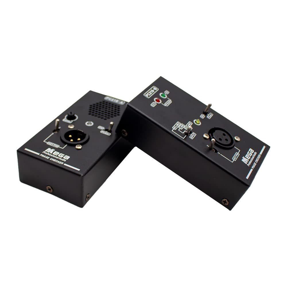 Phase Polarity Checker Detector for Audio Speakers & Microphones - Sound Tester PC218 with Short-Outer Meter Box | Perfect for Studio Setup, Live Sound Checks & Equipment Maintenance
