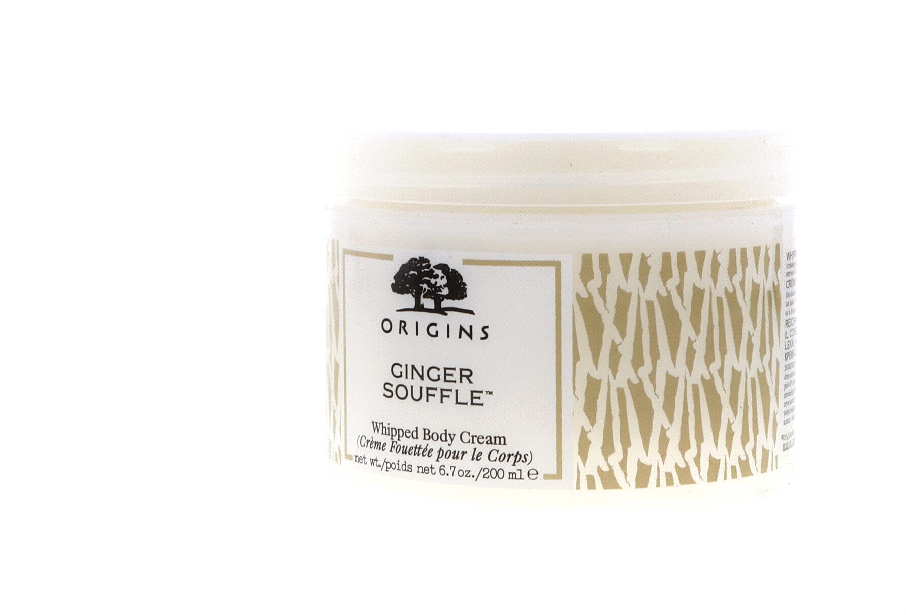 Origins Ginger Souffle Whipped Body Cream 6.7 oz - Moisturizing & Nourishing Ginger Scented Lotion for Dry Skin - Perfect for Daily Hydration & Spa Nights at Home