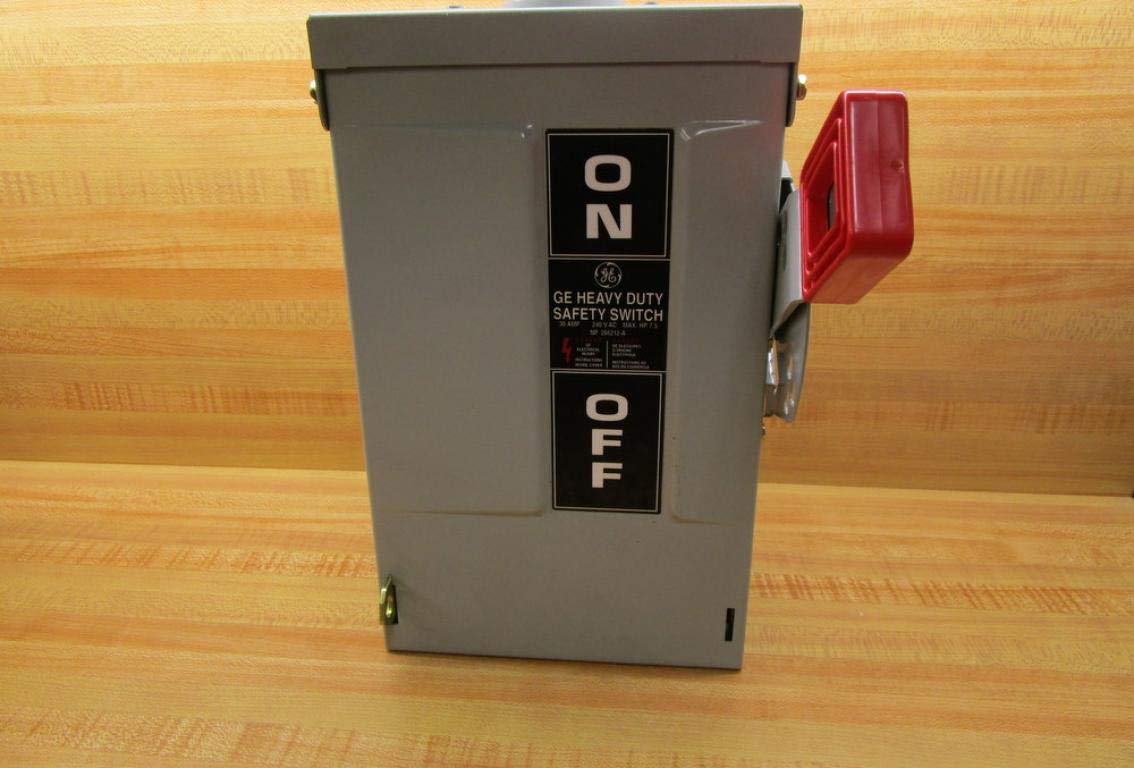GE TH3221R Safety Switch - Heavy Duty 30 Amp Disconnect for HVAC, Pumps & Appliances | Weatherproof & Durable Outdoor Electrical Switch for Home & Commercial Use