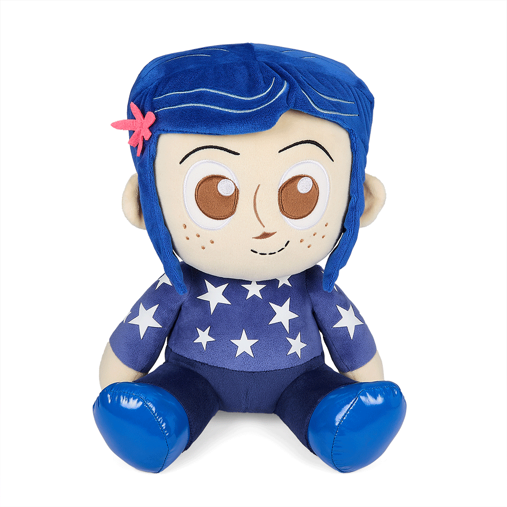 16-Inch Coraline HugMe Plush Doll in Star Sweater with Shake Action - Perfect for Collectors, Movie Fans, and Cozy Home Decor