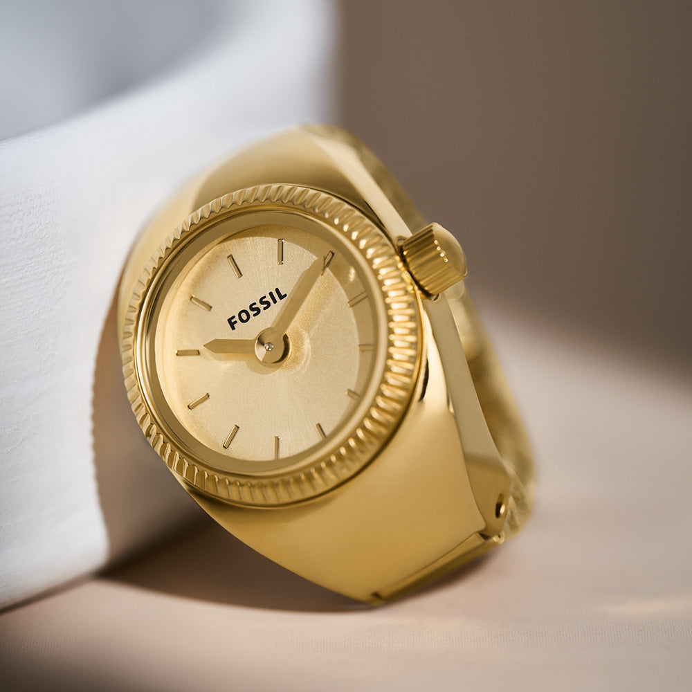 Fossil ES5246 Stainless Steel Watch Ring - Elegant & Durable Jewelry for Women & Men | Perfect for Gifts, Weddings, and Everyday Wear