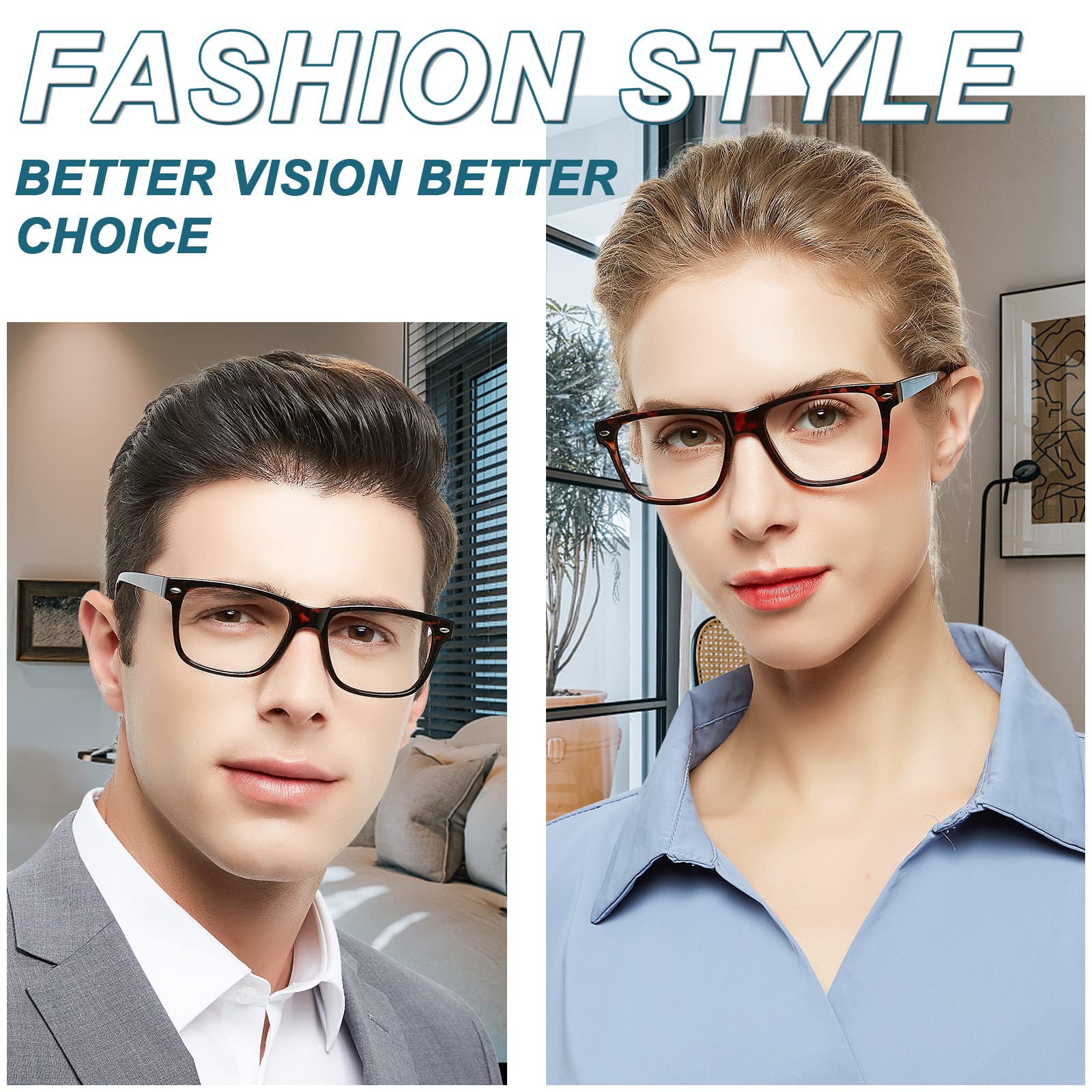 OCCI CHIARI Fashion Reading Glasses for Women & Men - Lightweight Eyeglass Frames with Spring Hinges - Perfect for Reading, Office Work, and Computer Use