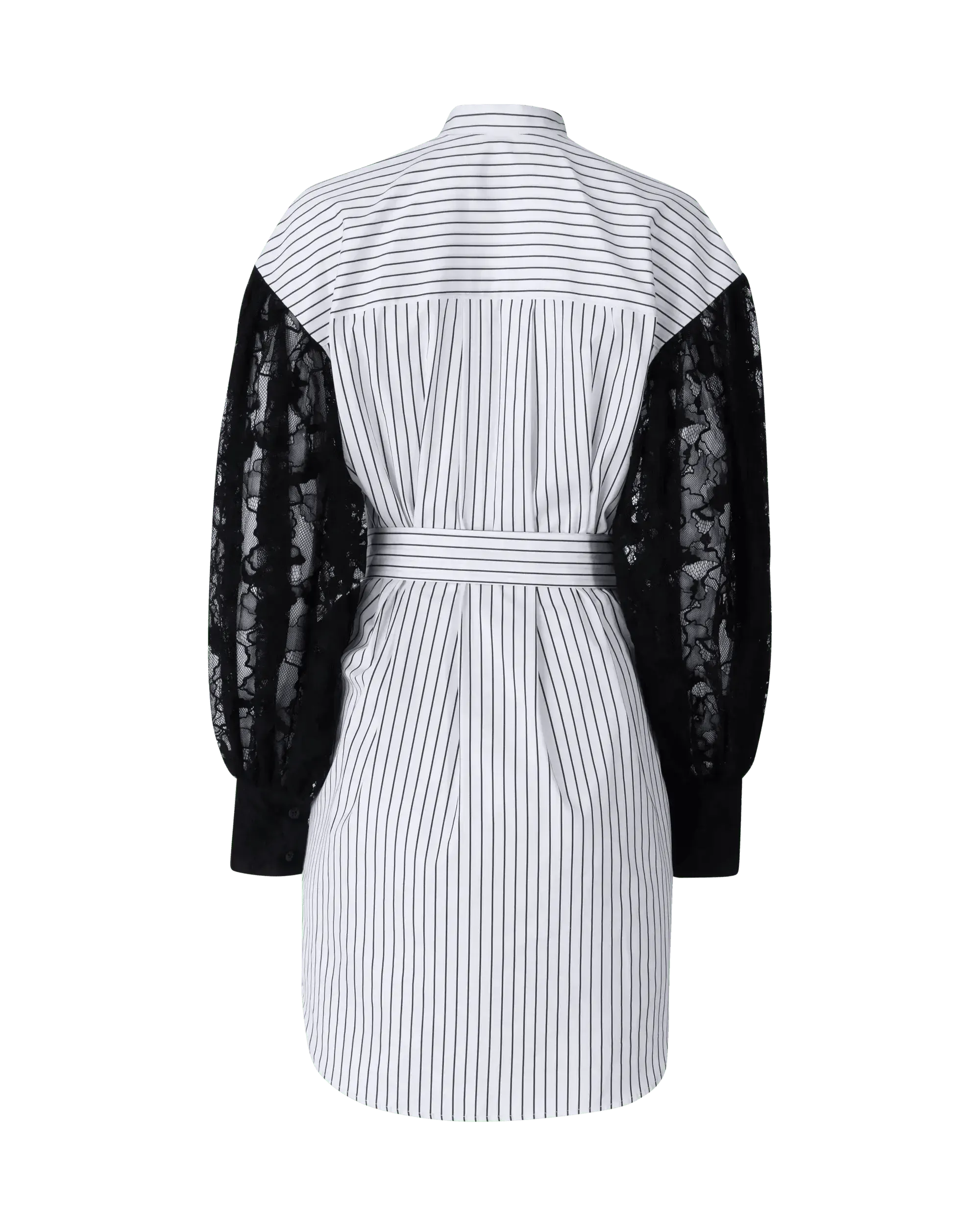 Elegant Lace Sleeve Belted Shirt Dress for Women | Flowy Casual & Office Wear | Perfect for Spring Summer Outfits, Dates and Work Attire