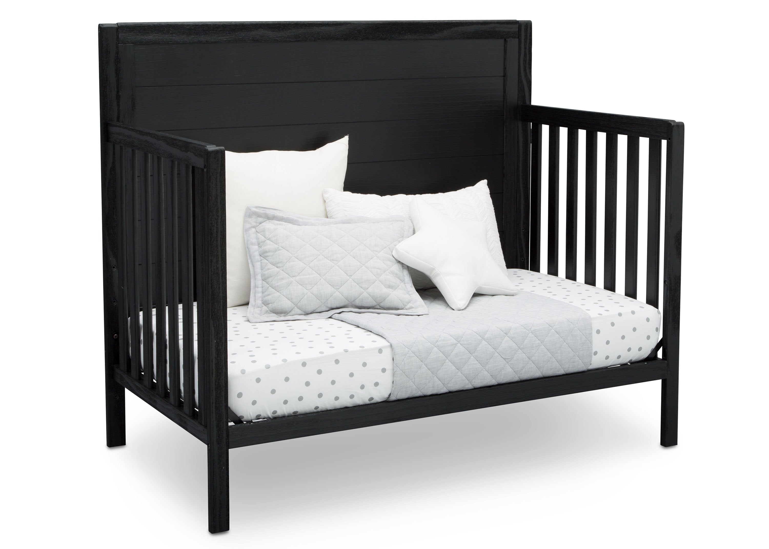 Cambridge 4-in-1 Convertible Baby Crib - Toddler Bed & Daybed with Mattress - Nursery Furniture for Boys & Girls - Perfect for Bedrooms, Daycare & Guest Rooms