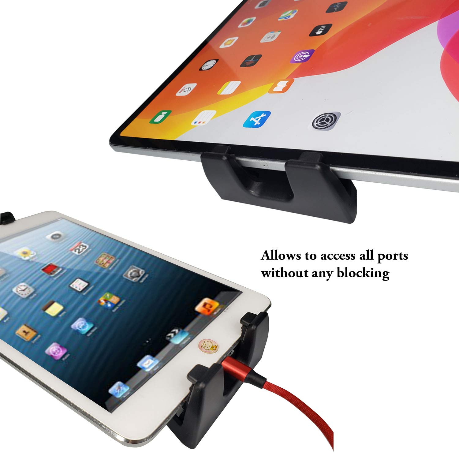 360° Rotatable Universal Tablet Tripod Mount Adapter with Bluetooth Remote - Compatible with iPad Pro 12.9/11/10.5, iPad Air/Mini, Surface Tab, Galaxy Tab & 3.5-13.5