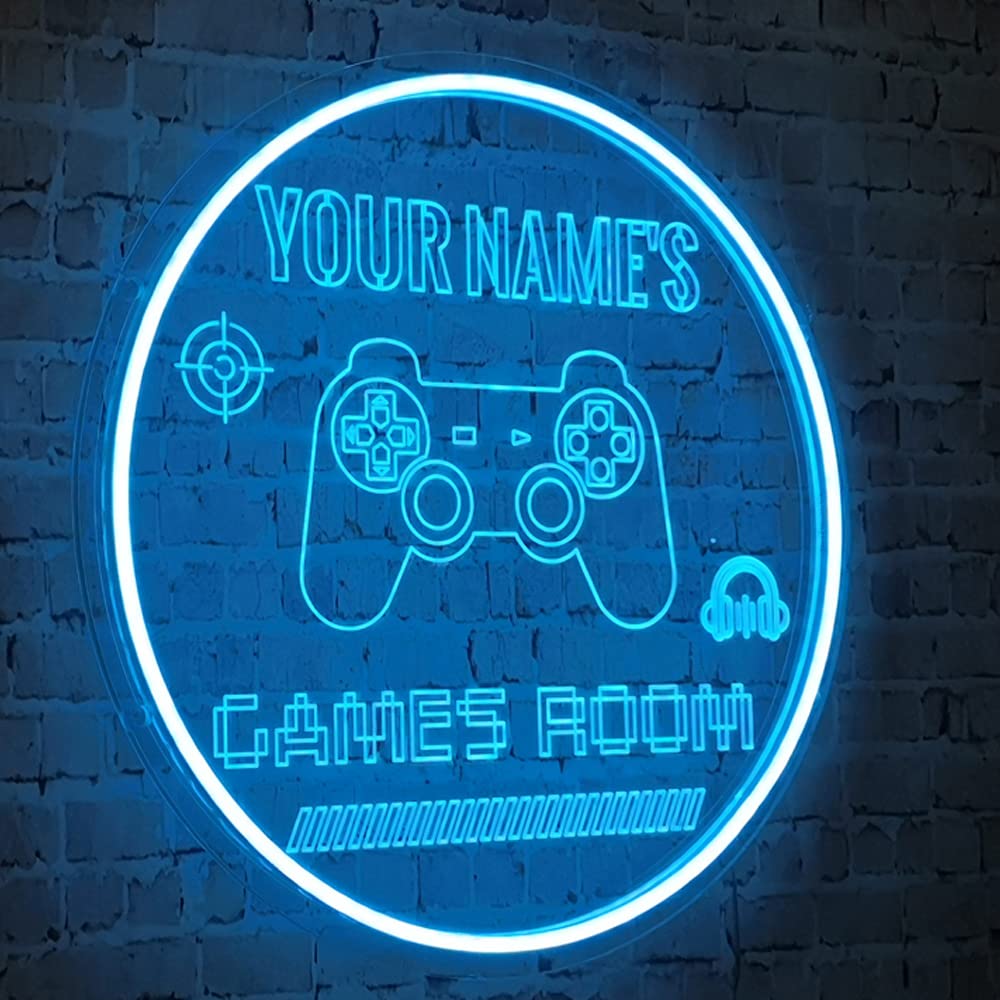 Custom Personalized Dimmable LED Neon Sign for Gaming Room - 16