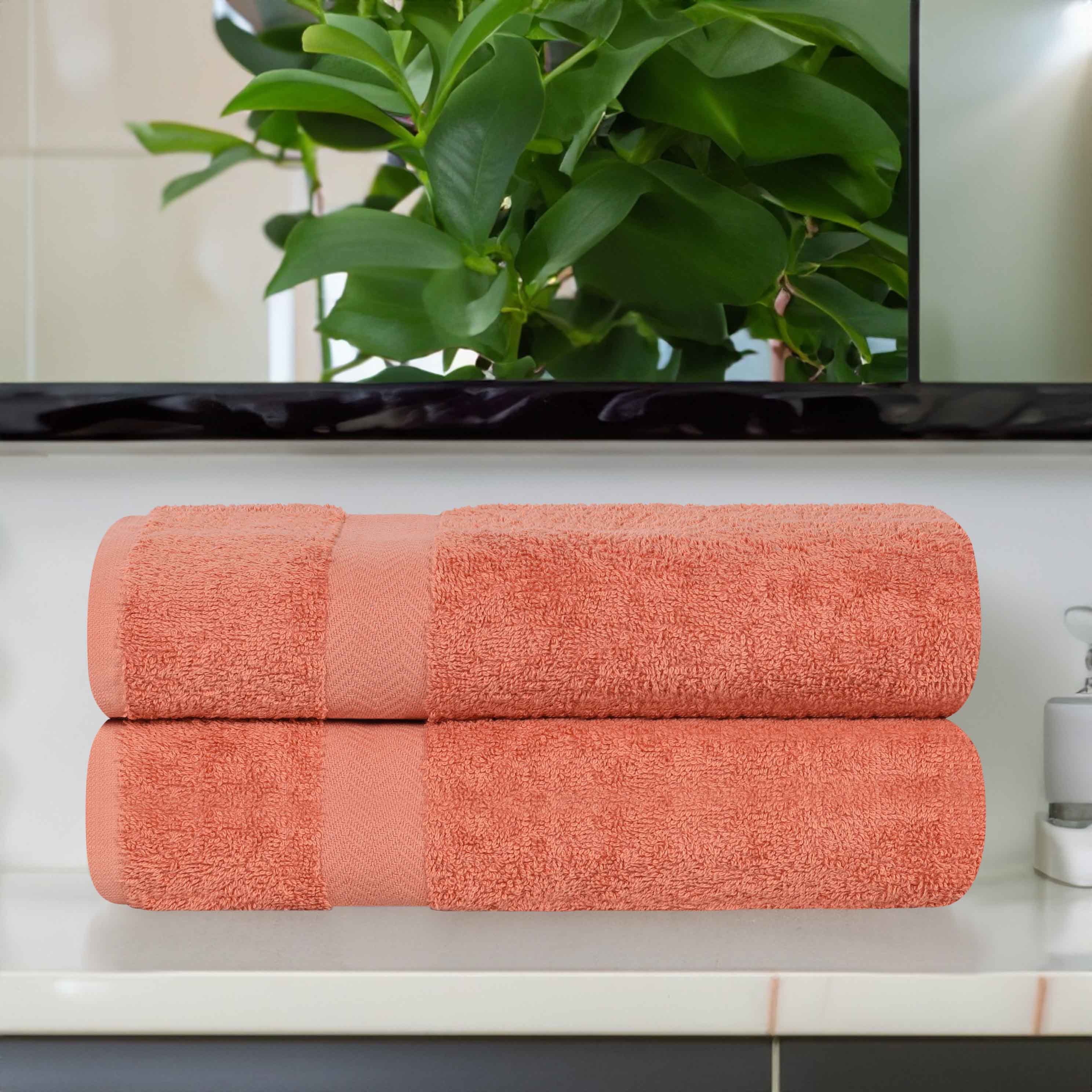 Franklin Eco-Friendly Organic Cotton 2-Piece Bath Sheet Set | Ultra Soft & Absorbent Towels for Spa, Beach & Luxury Bathroom Use