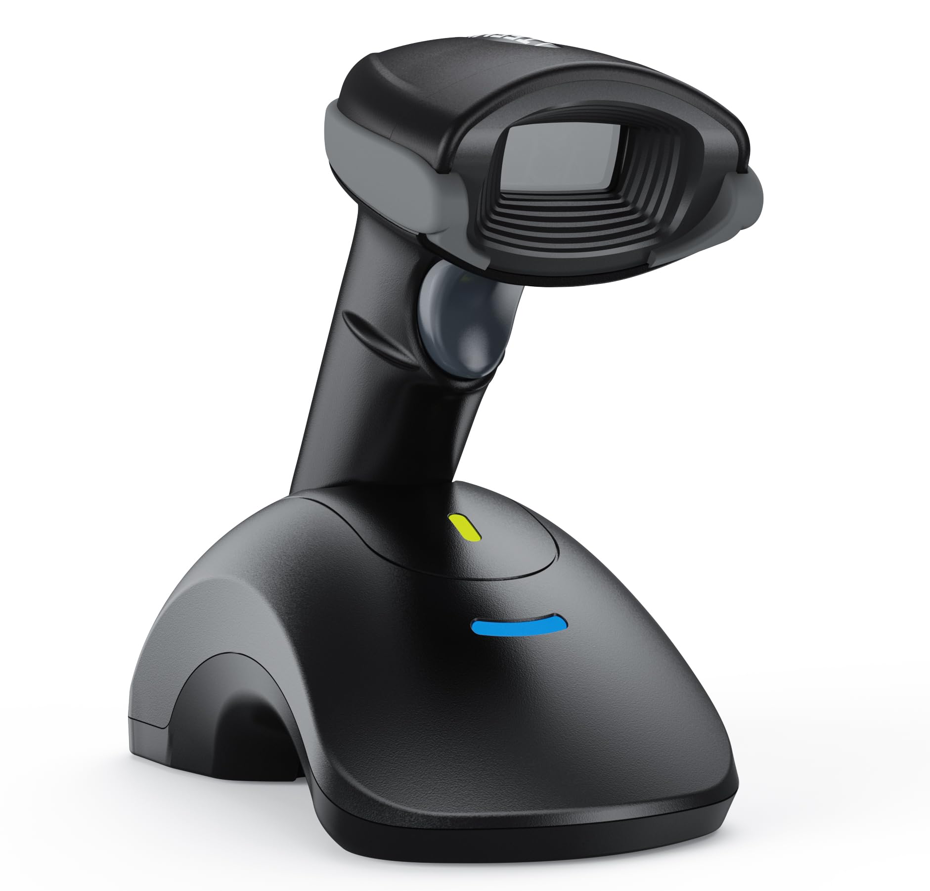 TEEMI Wireless Bluetooth Barcode Scanner - QR & Barcode Reader with USB Cradle, Replaceable Battery, Hands-Free Auto Scanning & Advanced Data Parsing for Retail, Warehouse, and Inventory Management