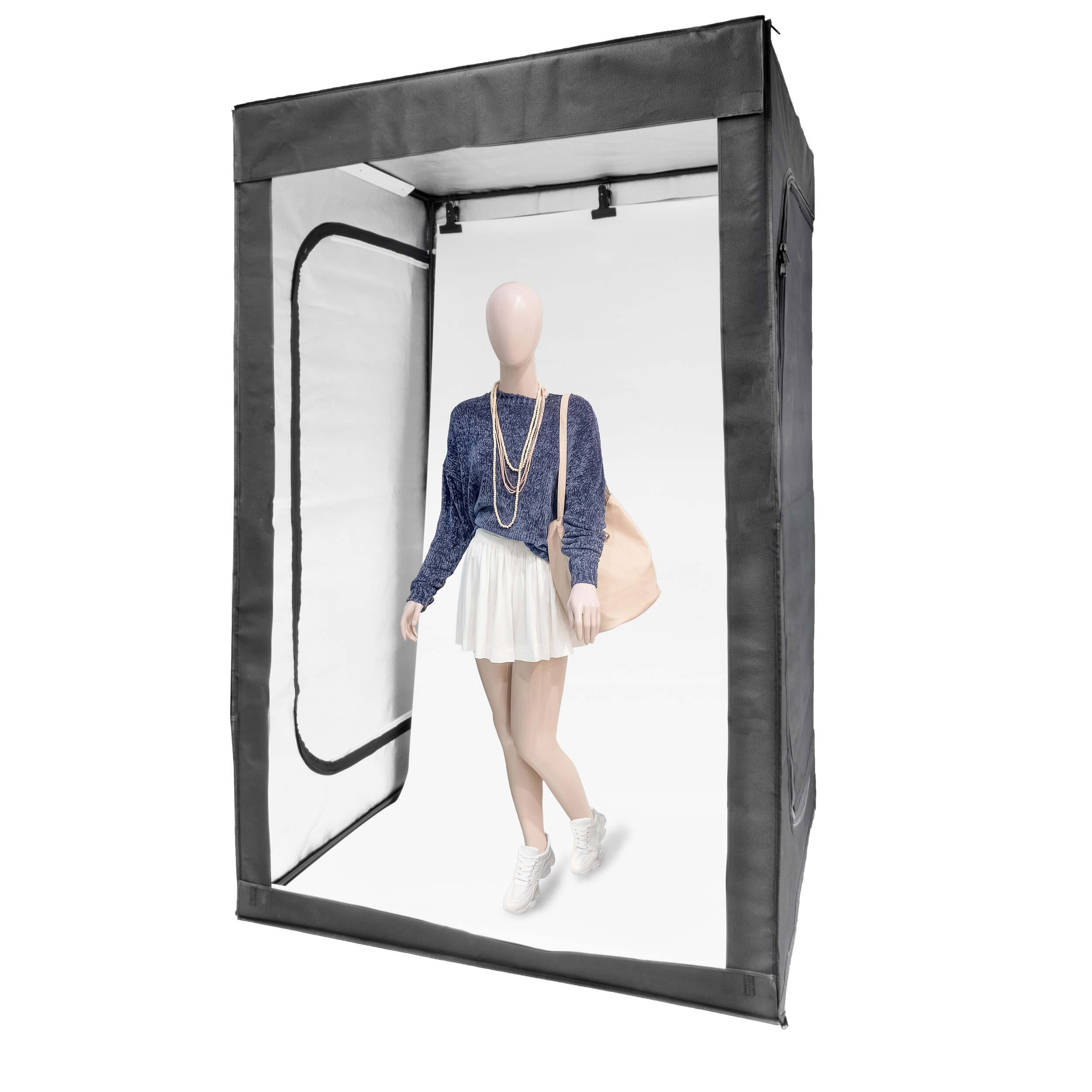 120x200x100cm Daylight Balanced LED Light Tent with Magnetic LED Panels - Professional Photography Lighting for Product Shooting, E-commerce, Jewelry & Small Objects
