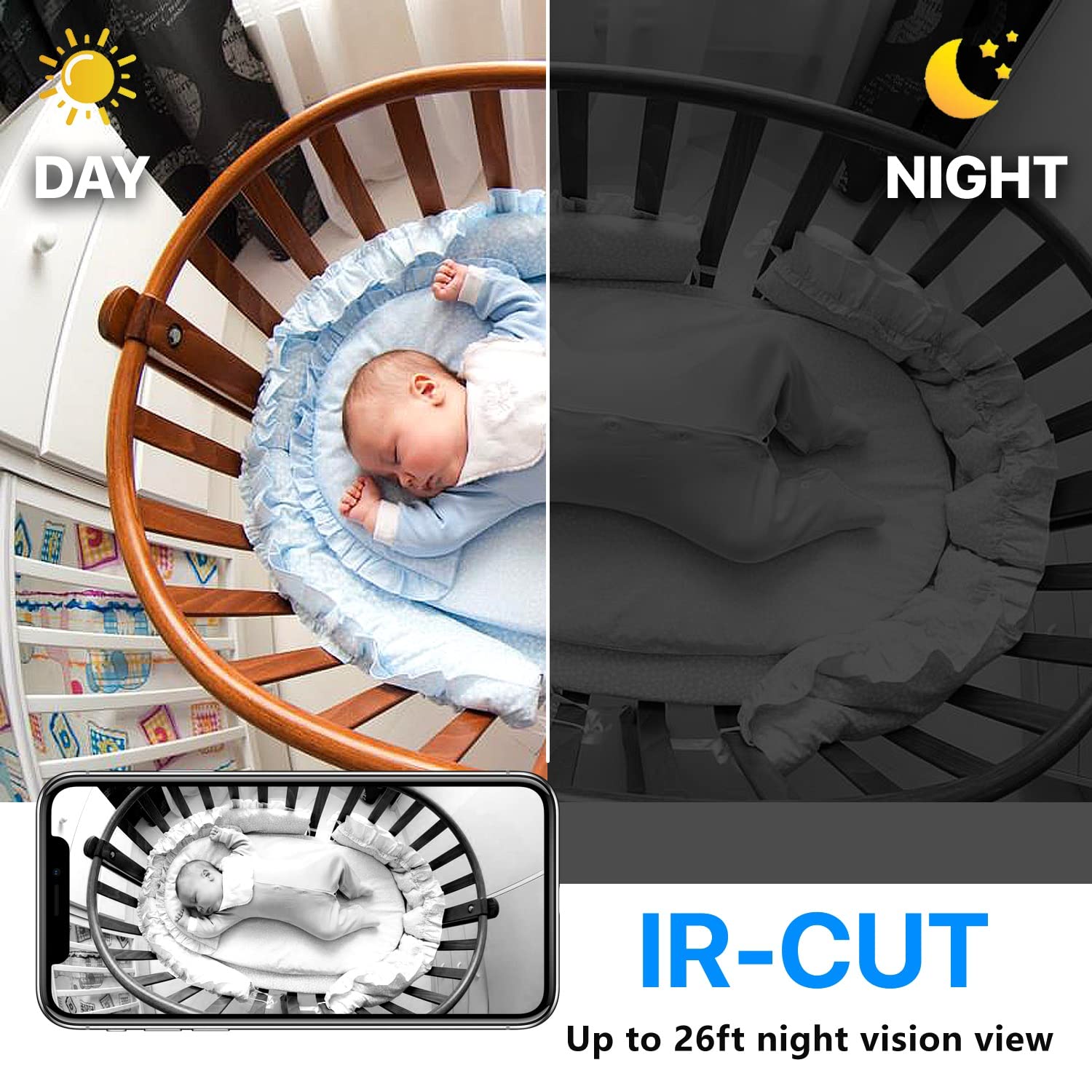 Smallest Wireless WiFi Camera - HD 1080P Mini Spy Camera with Night Vision & Motion Detection | Hidden Camera Detector, Baby Monitor & Nanny Cam | Cloud Storage & Remote Viewing for iOS/Android | Perfect for Home Security, Child Monitoring & Office Surveillance
