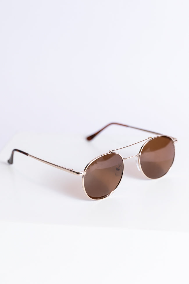 Gold Aviator Sunglasses for Men & Women - Polarized UV Protection - Classic Retro Pilot Style - Perfect for Driving, Travel & Outdoor Activities