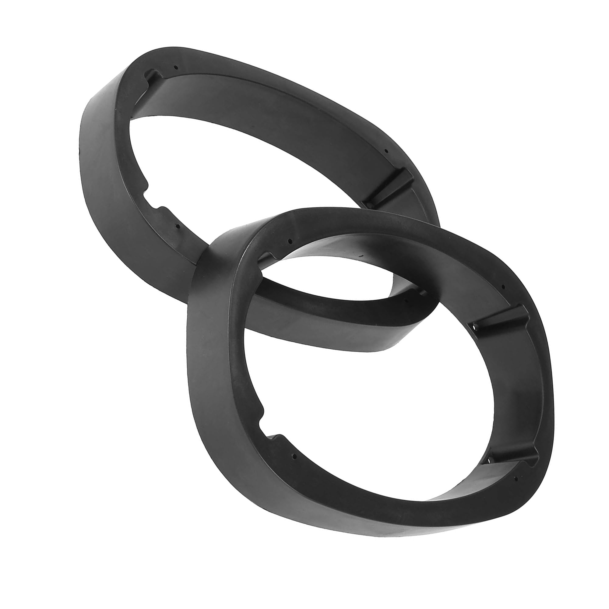 2Pcs Universal 6x9 Speaker Spacer Mounting Rings - 46mm Thick Black Plastic Adapters for Car Audio System Installation - Perfect for DIY Car Stereo Upgrades & Speaker Replacement Projects