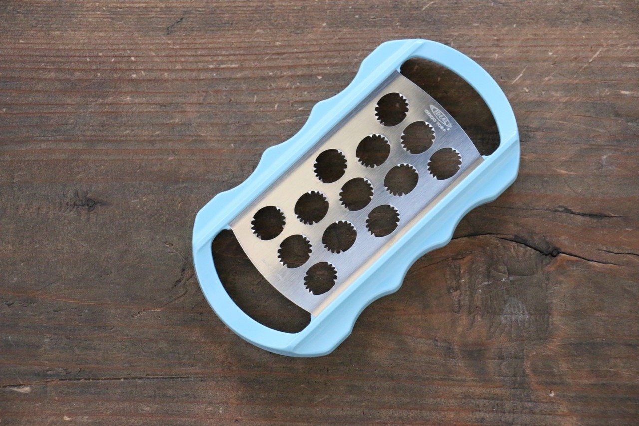 Mini BENRINER Japanese Mandoline Slicer (Blue) - Perfect for Thin Slicing Vegetables, Fruits & Cheese - Ideal for Salads, Garnishes & Meal Prep