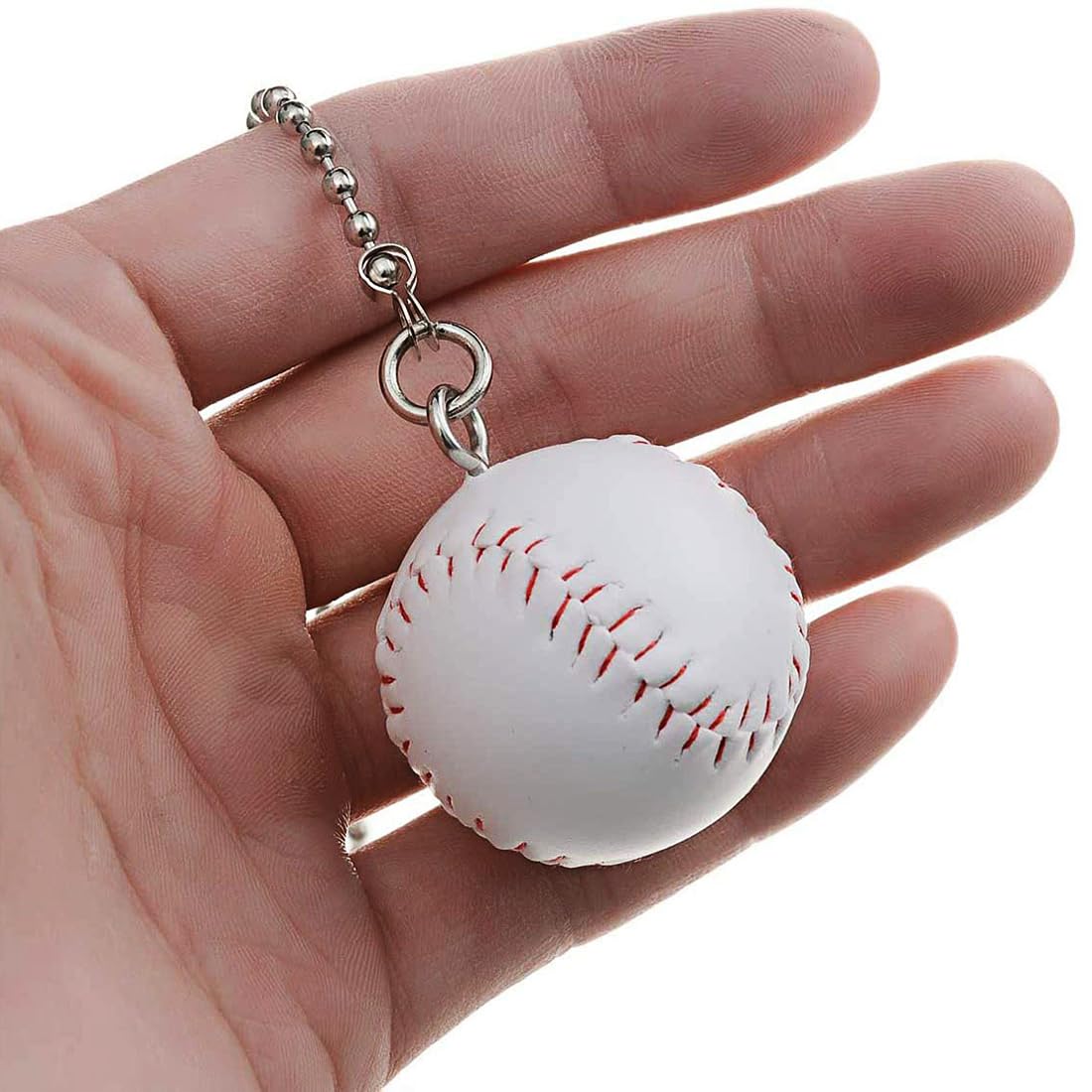 Baseball and Baseball Bats Ceiling Fan Pull Chain Ornaments Extender - 12