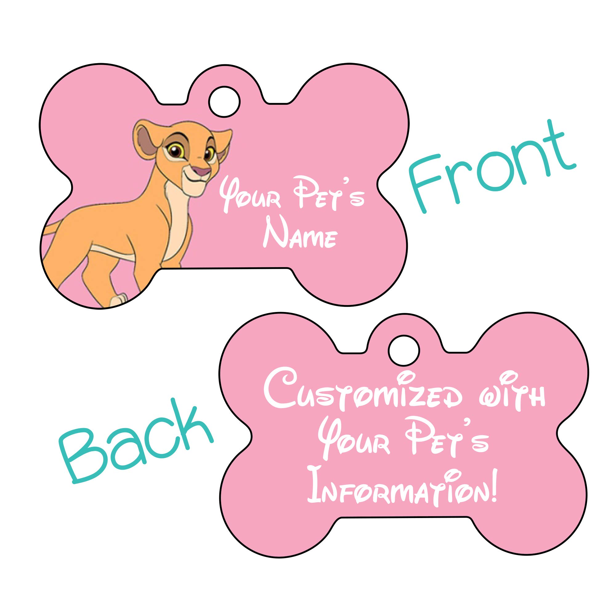 Personalized Double-Sided Pet ID Dog Tag - Kiara for Dogs & Cats