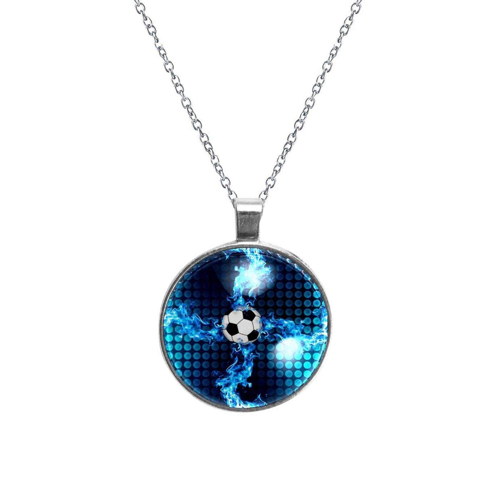 Adjustable Football Picture Pendant Necklace for Women - Trendy Fashion Jewelry Gift - 1 PC - Perfect for Game Day, Sports Fans & Casual Wear