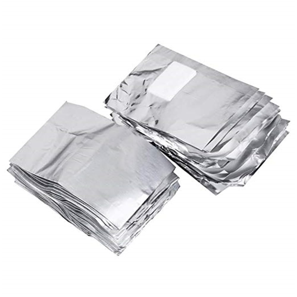 100 PCS Nail Foil Gel Aluminum Wraps Remover - Manicure Nail Art Cleaner & Cuticle Pusher - Cotton Pads for Nail Polishing - Non-Liquid Nail Polish Remover - Perfect for Salon & Home Nail Care