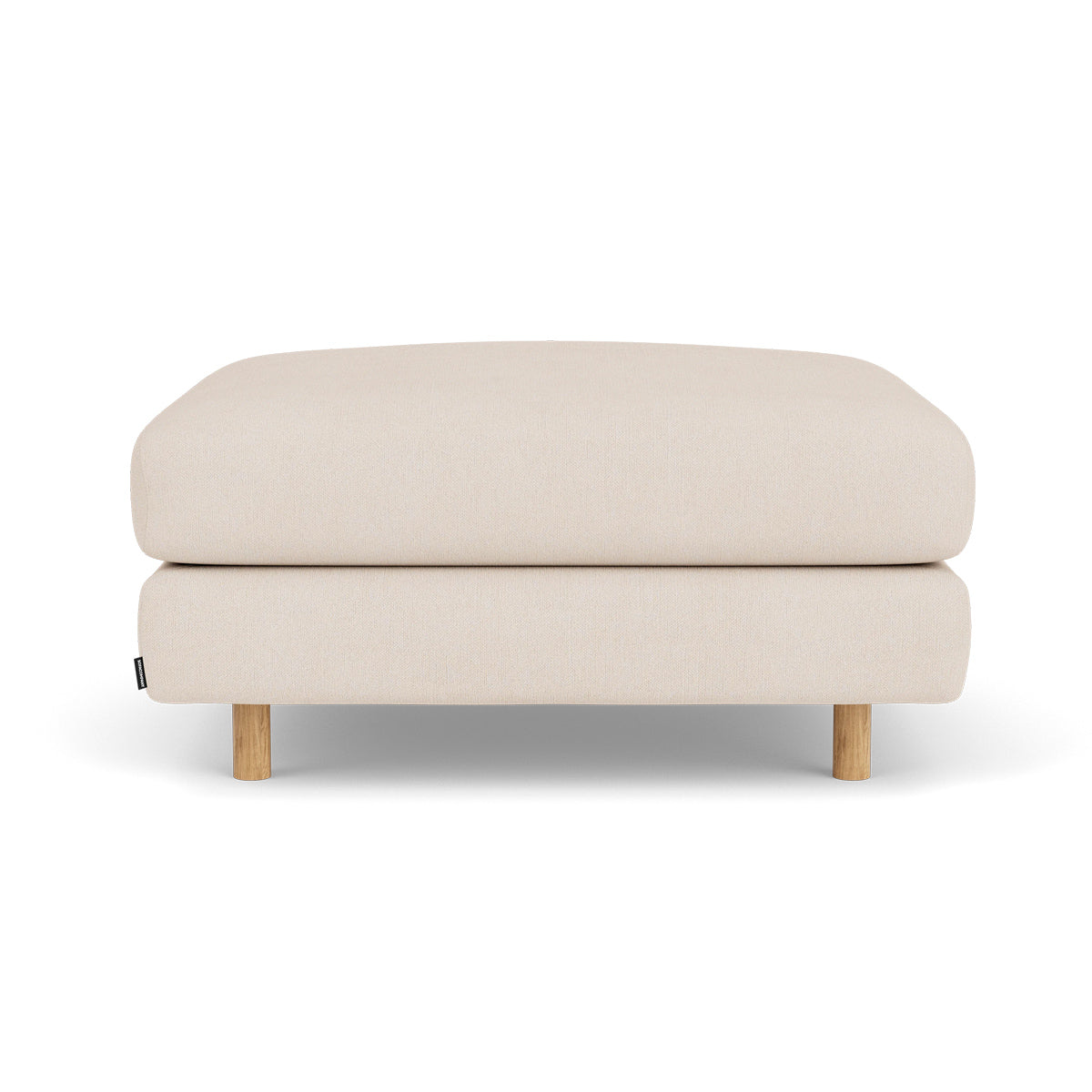 Dylan Fabric Ottoman - Soft and Stylish Footrest, Storage Bench, Living Room Accent Piece - Perfect for Small Spaces, Bedroom, or Lounge Area