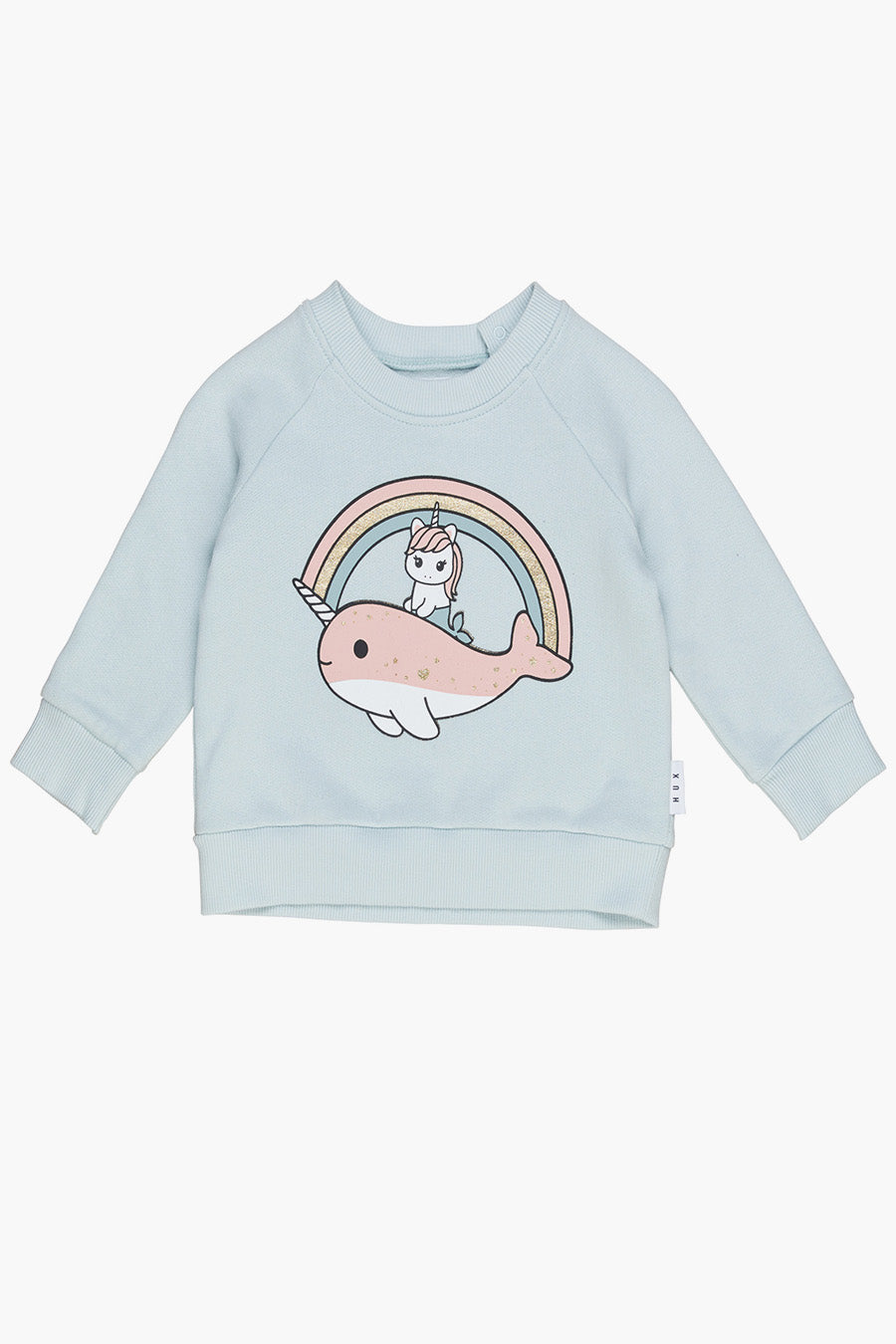 Huxbaby Sea Friends Girls' Sweatshirt - Cute Ocean Animal Print Pullover Hoodie for Toddler & Kids | Perfect for School, Playdates & Outdoor Activities
