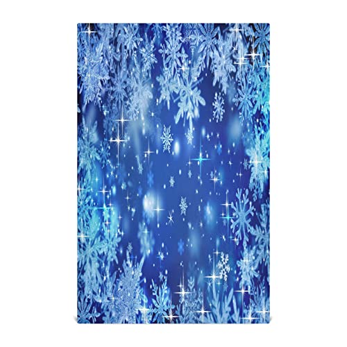 Blue Glitter Snowflakes
