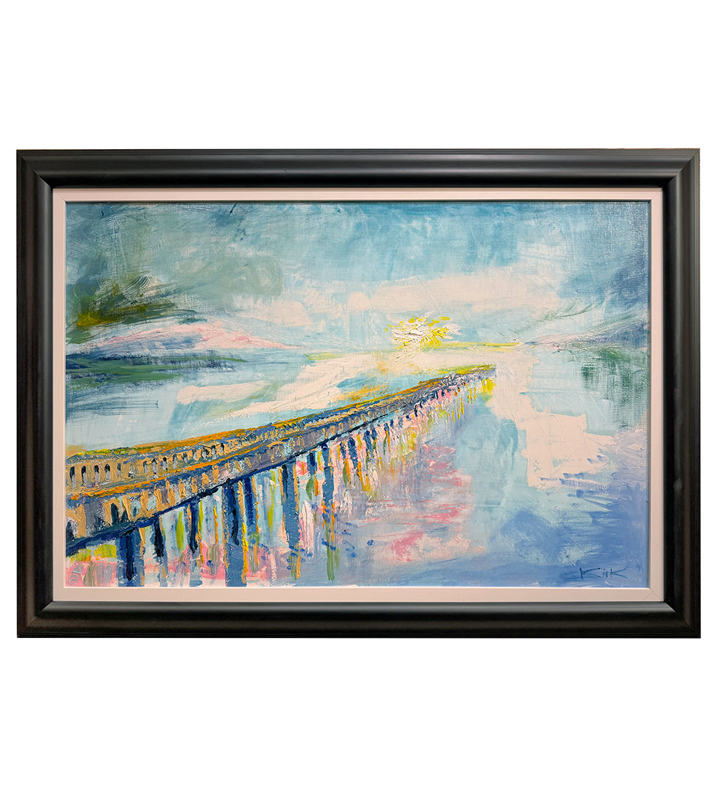 Mala Wharf is Falling Down by Kirk Boes - Coastal Art Print for Beach House Decor, Ocean Themed Wall Art, Nautical Home Decor - Perfect for Living Room, Bedroom, or Office Wall