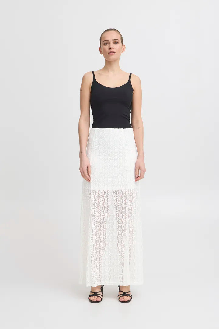 Merma Ankle-Length Skirt in Birch - Flowy Boho Maxi Skirt for Women - Perfect for Beach Vacations, Summer Outfits, and Casual Wear