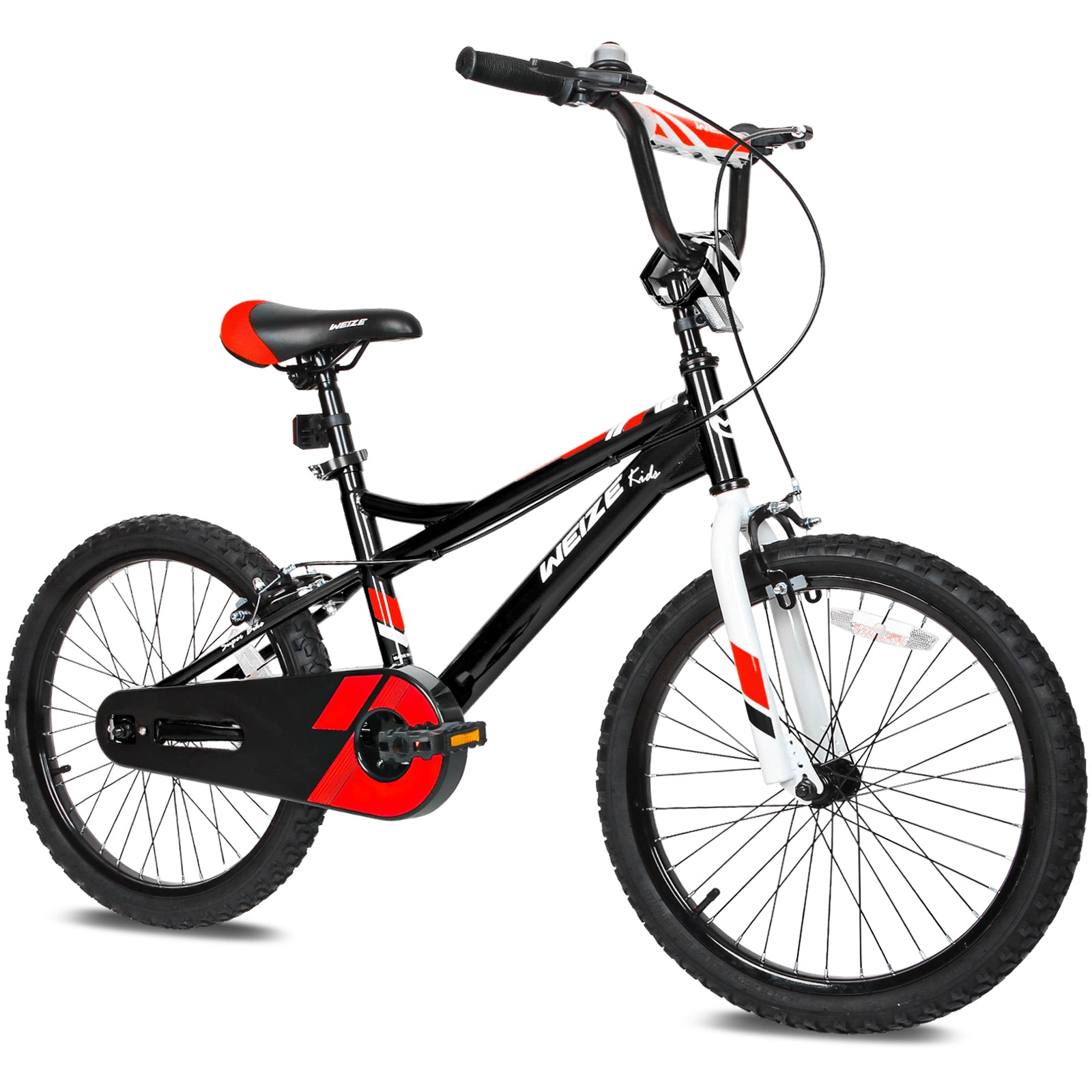 20 Inch Kids Bike for Boys & Girls Ages 6-12 | Adjustable Height 48-62 Inch | Coaster Brake | Red Children's Bicycle - Perfect for Neighborhood Rides, Park Adventures & Learning to Cycle