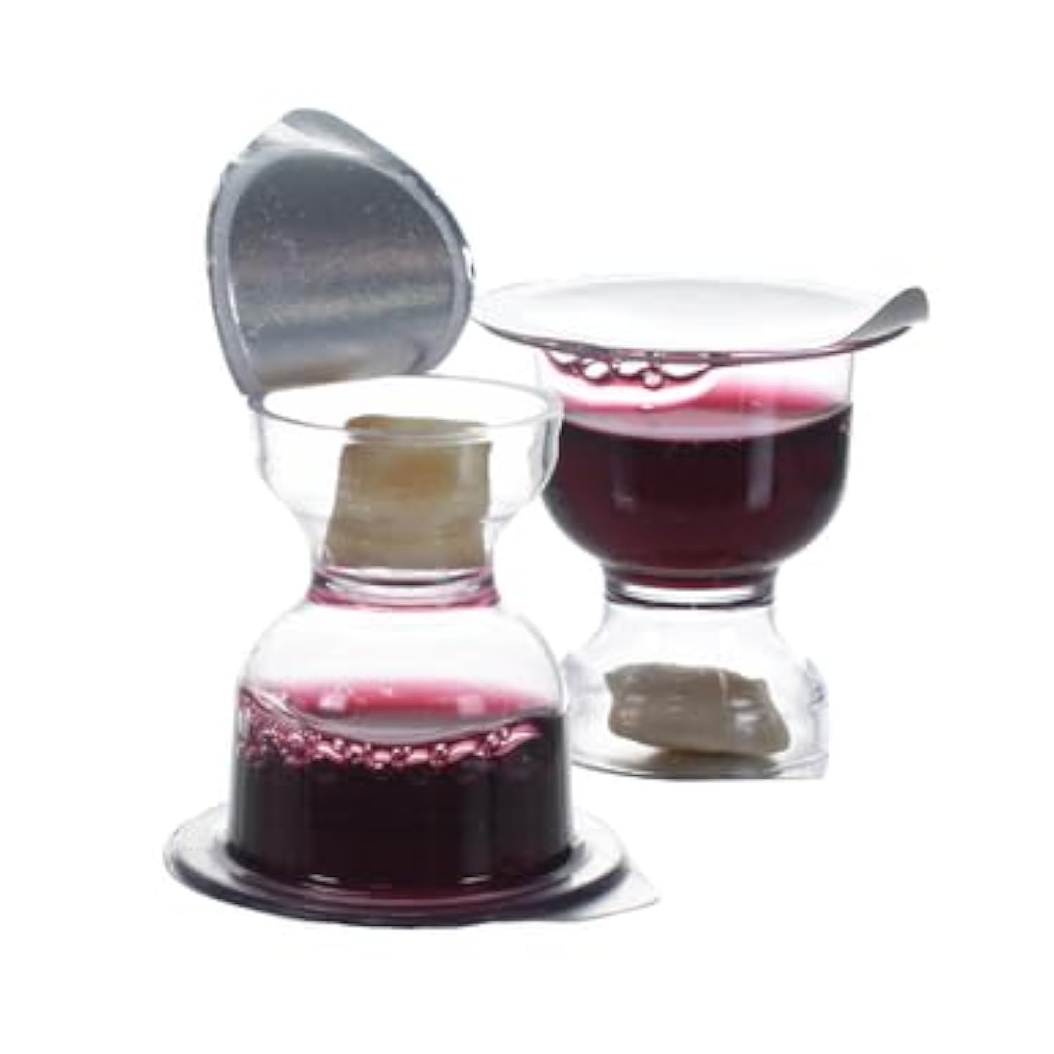 Disposable Pre-filled Communion Cups with Concord Grape Juice & Wafer Set - 200 Units - Perfect for Church Services, Home Worship & Religious Ceremonies - Free Shipping