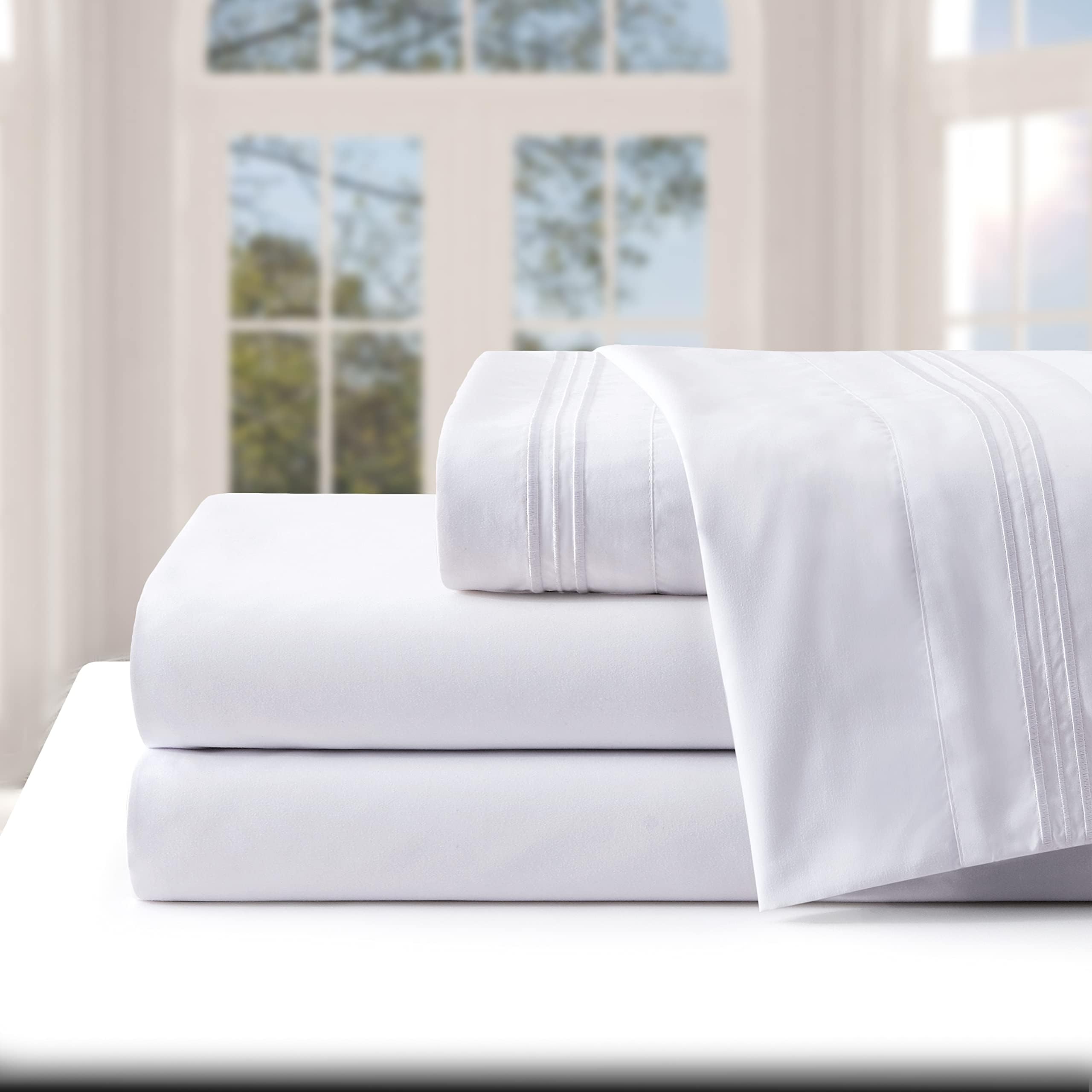 Luxury 1800 Thread Count Twin Sheet Set - Extra Deep Pocket Fits Mattress Up to 24
