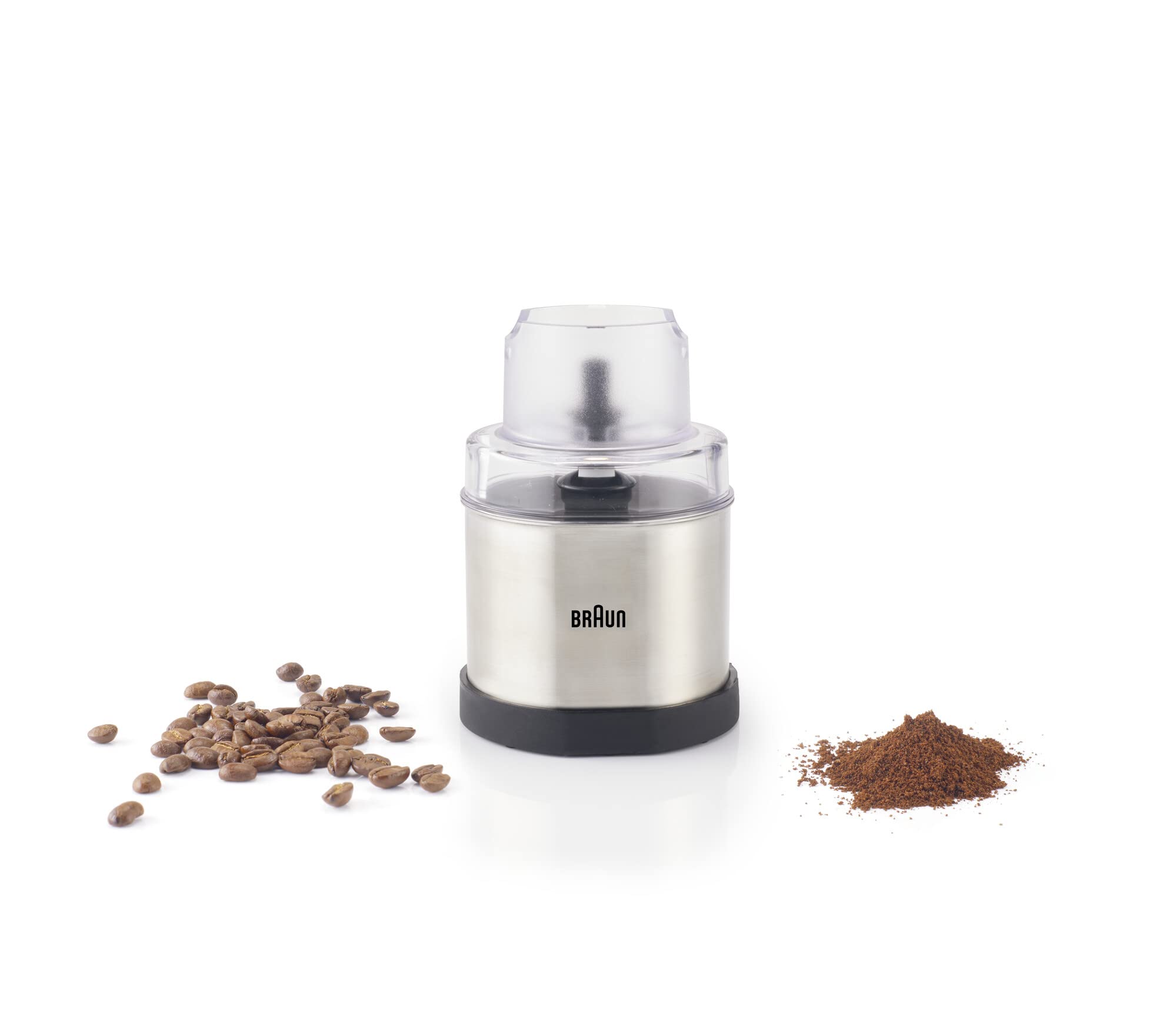 Braun MultiQuick MQS270SI Hand Blender Attachment - 1.5-Cup Coffee & Spice Grinder - Perfect for Freshly Ground Coffee, Spices & Small Batch Mixing - Ideal for Kitchens, Bakeries & Coffee Shops