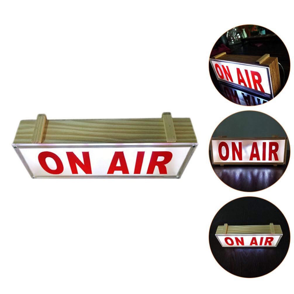 Uonlytech LED Letter Sign - Battery Powered On Air Light for Home Studio & Recording - Perfect for Podcasting, Live Streaming, and Video Recording