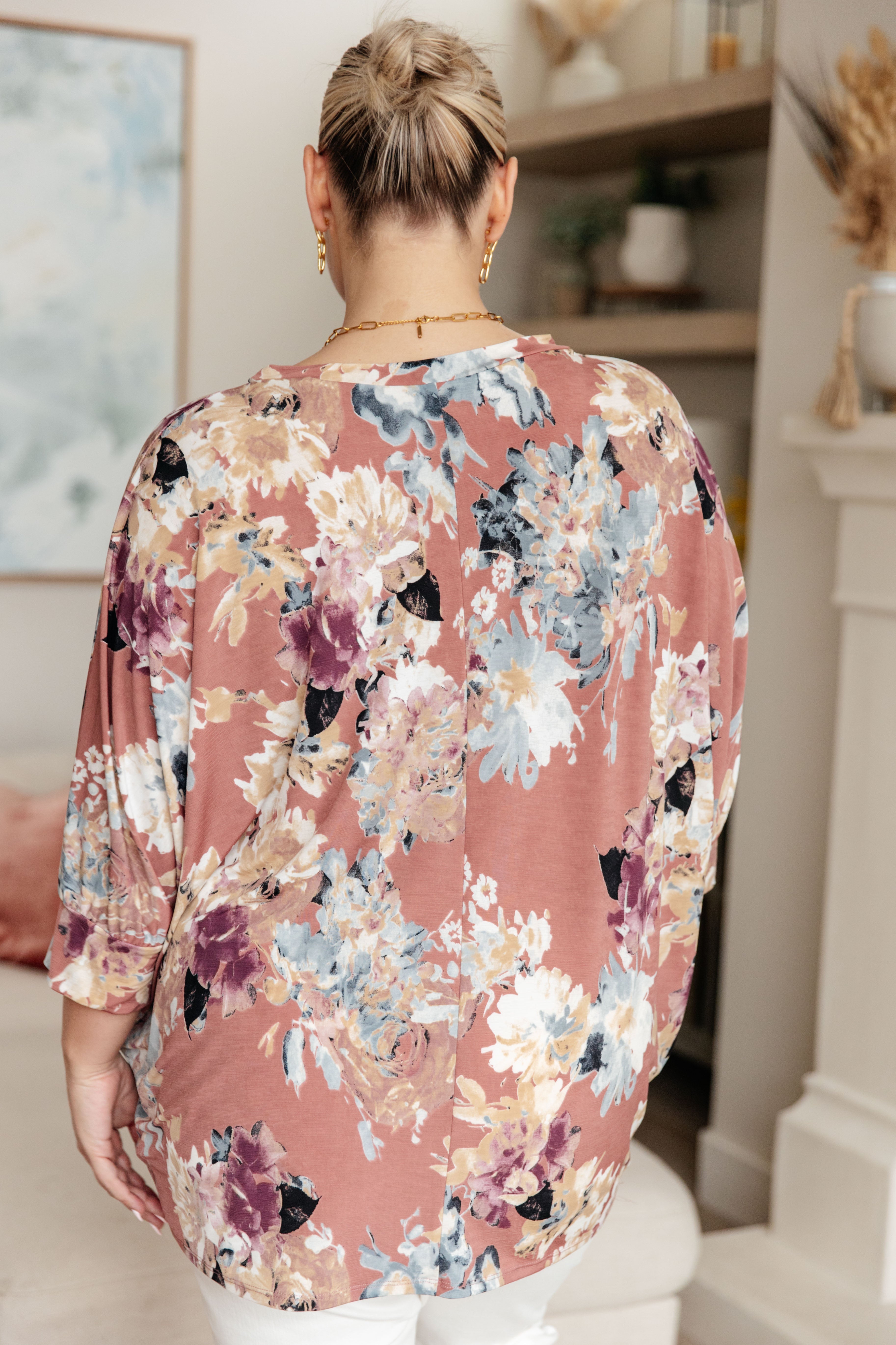 Float On Floral Top in Marsala - Women's Boho Blouse for Summer, Beach & Vacation Outfits | Trendy Casual & Party Wear