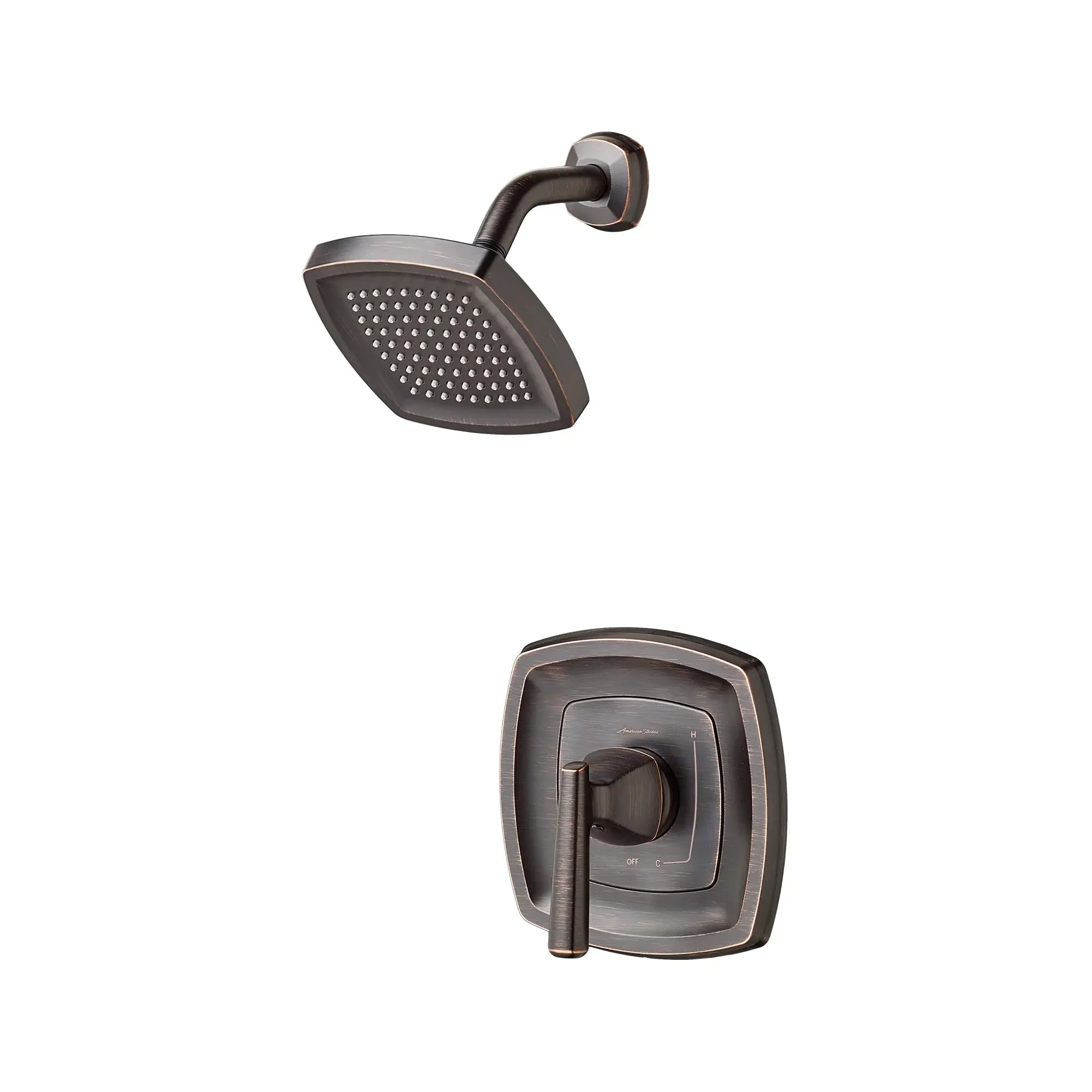 Edgemere® 1.8 GPM Water Saving Shower Trim Kit with Double Ceramic Pressure Balance Cartridge & Lever Handle - Perfect for Eco-Friendly Bathrooms & Water Conservation Homes