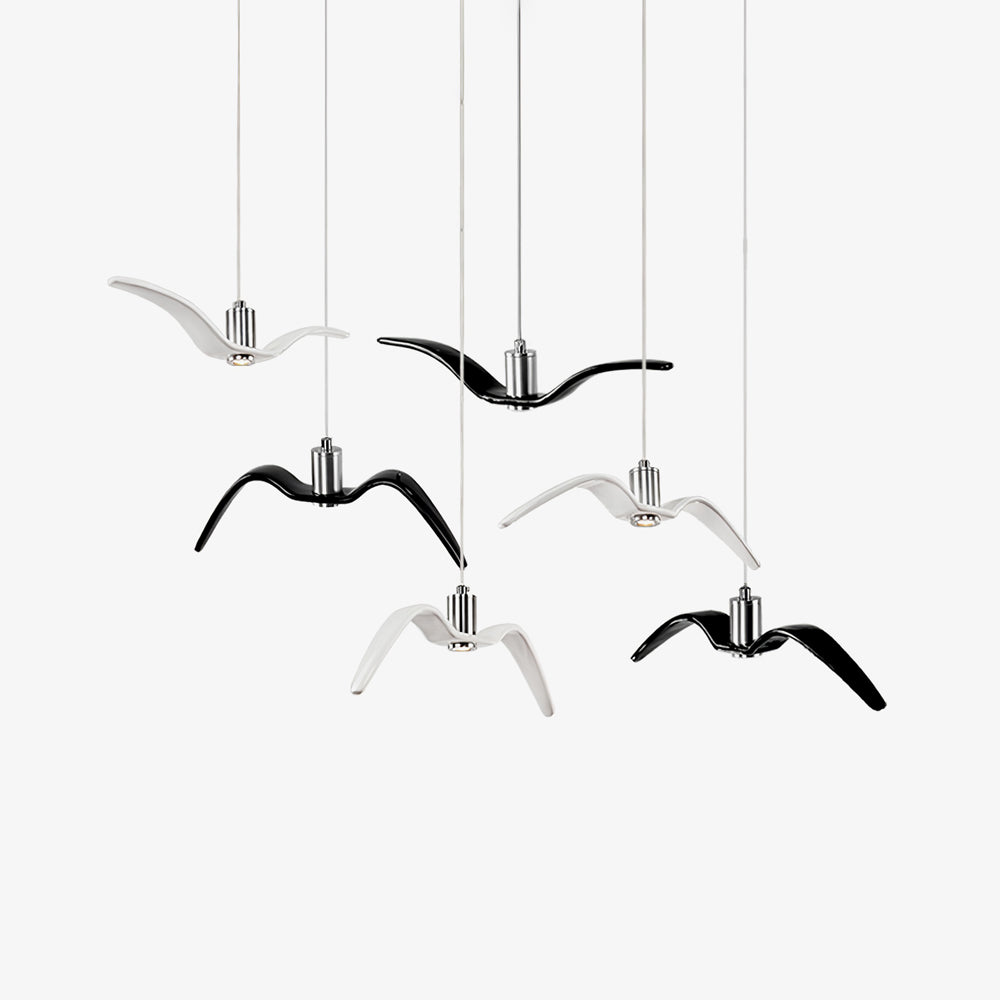 Aviara Modern LED Pendant Light Fixture - Dimmable Hanging Chandelier for Kitchen Island, Dining Room & Bedroom Lighting