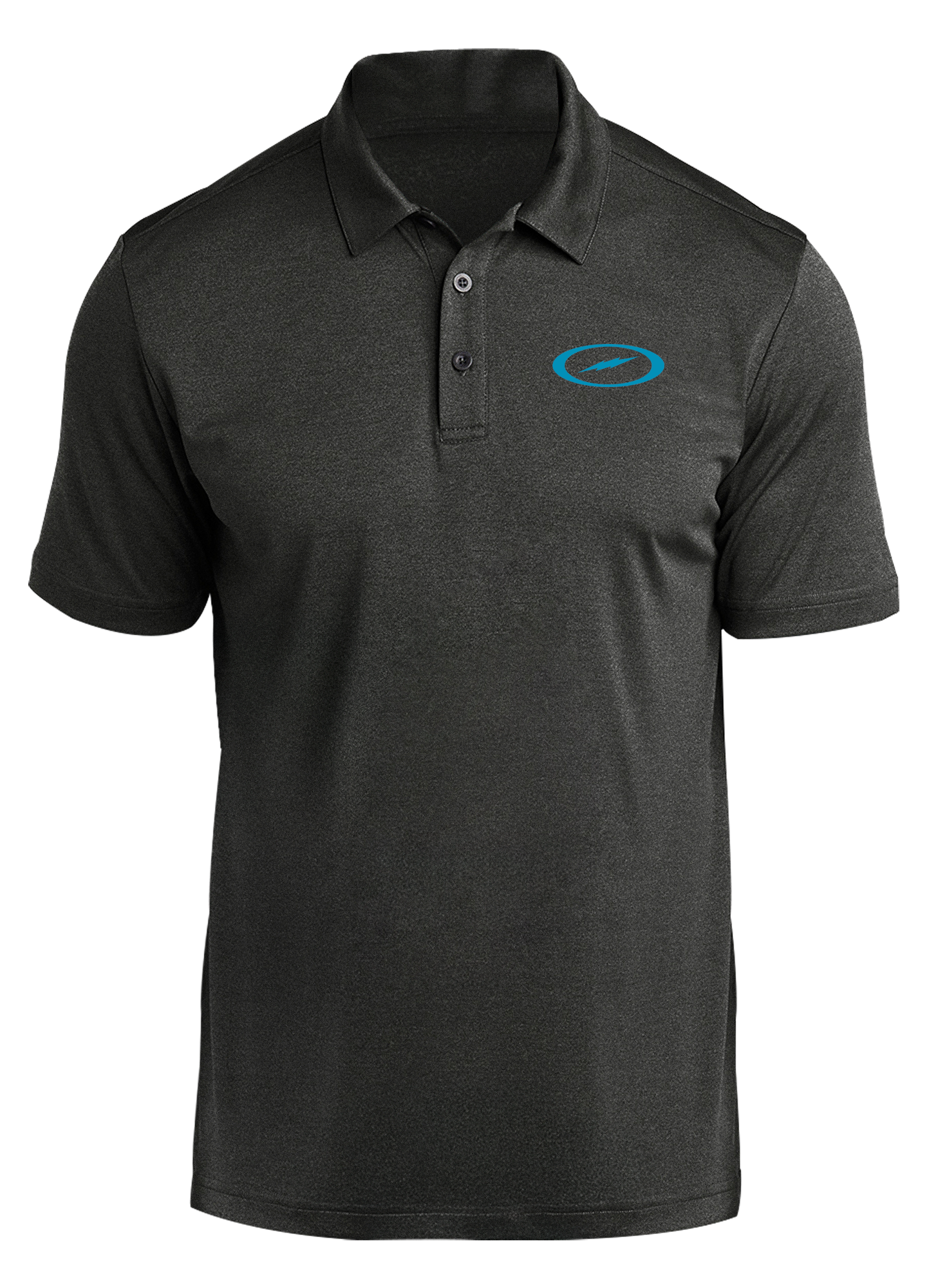 Storm Bolt Electric Blue Prime Polo Shirt for Men - Moisture-Wicking & Breathable Performance Fabric - Perfect for Golf, Work & Casual Wear