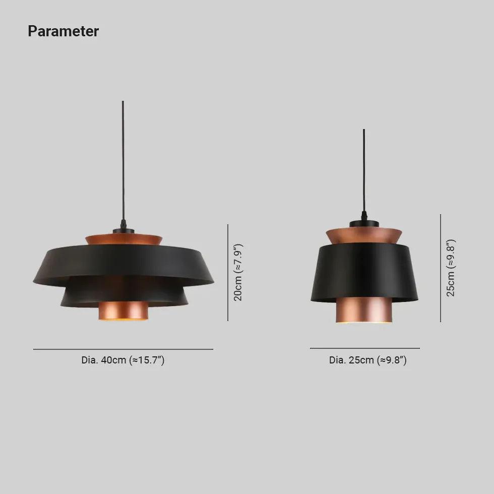 Modern Double Layer LED Pendant Light - Energy Efficient Hanging Lamp for Living Room, Bedroom & Dining Room Lighting