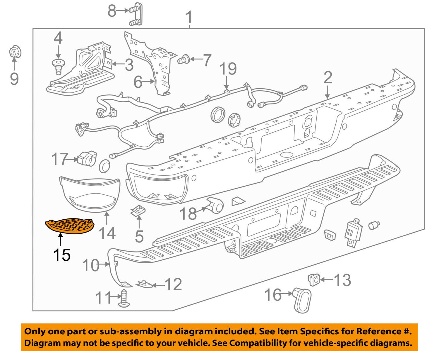 23108150 Brake Pad 7.875