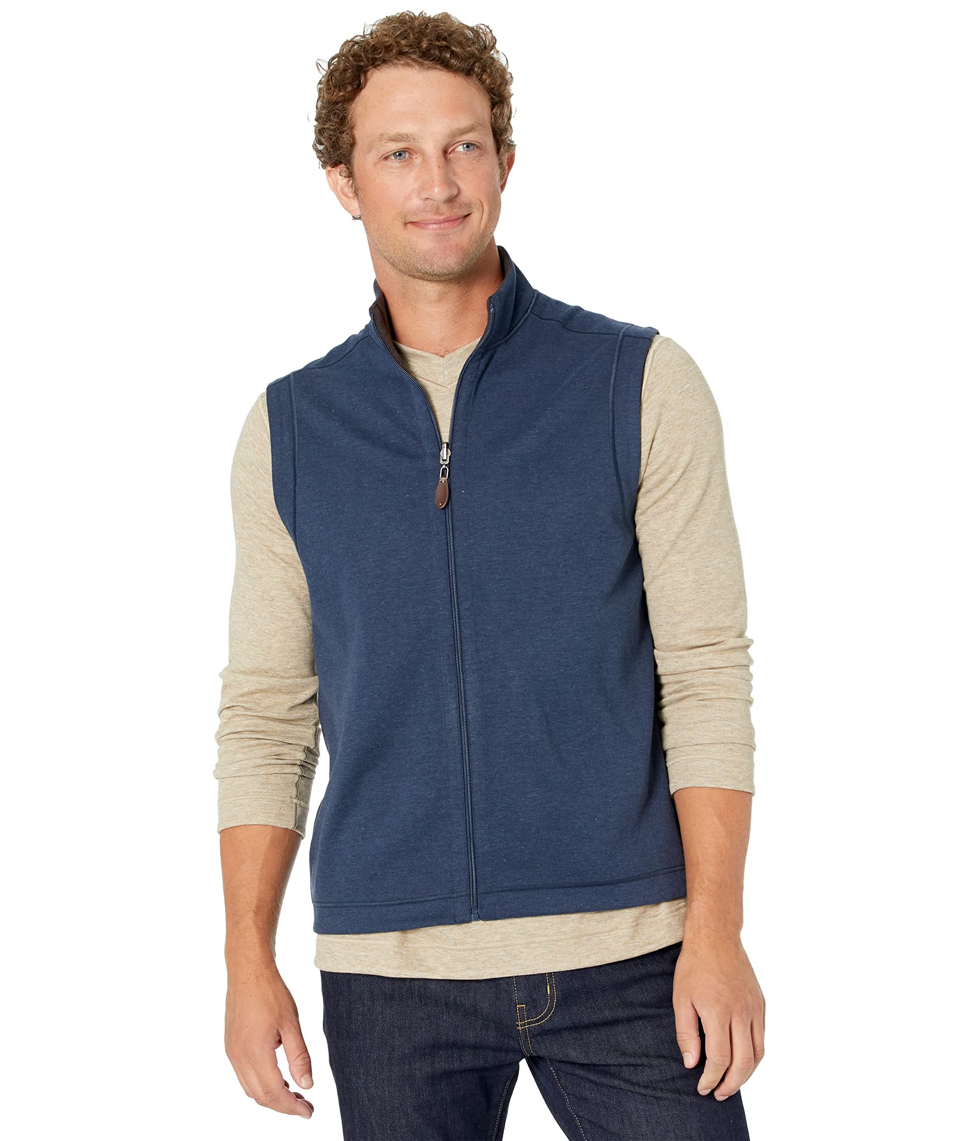 Johnston & Murphy Men's Reversible Solid Vest - Lightweight & Stylish for Business Casual & Outdoor Wear