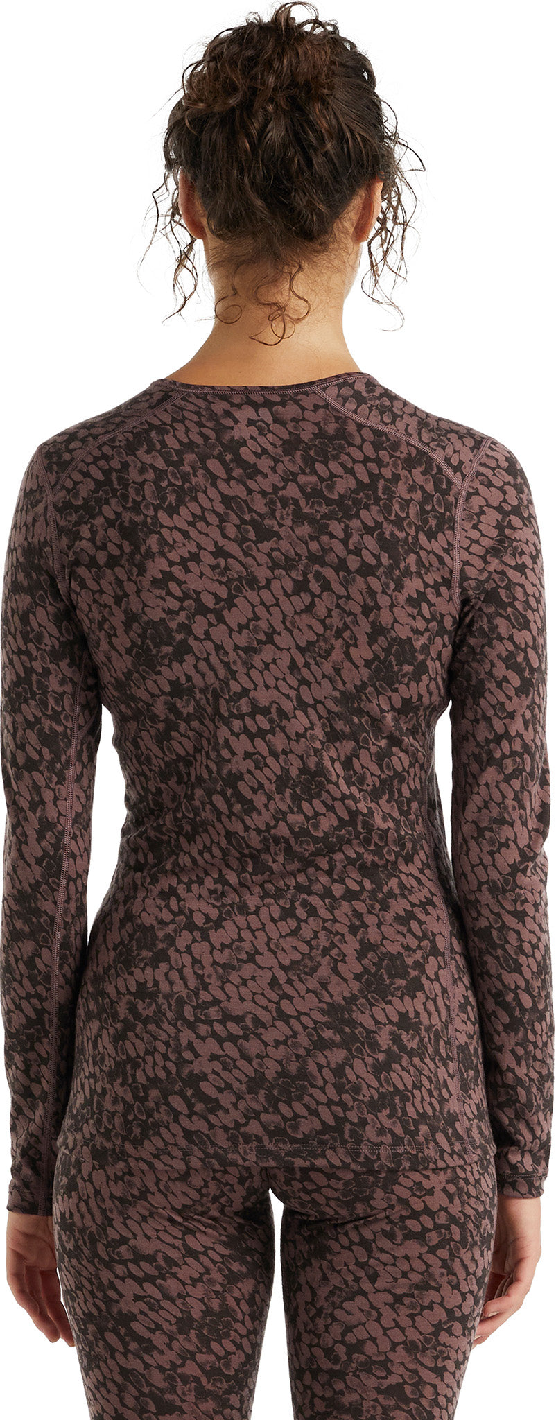 200 Oasis Forest Shadows Long Sleeve Baselayer for Women - Moisture Wicking Thermal Underwear for Hiking, Skiing & Cold Weather Activities