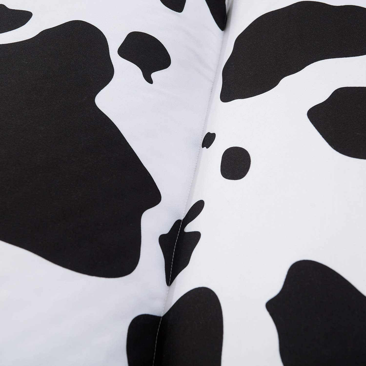 Mengersi Kids Floor Pillow Lounger Cover - Soft Cow Print Pillow Case for Boys & Girls, Toddler Bed Cover (Queen Size, 5 Pillows Required, Pillows Not Included) - Perfect for Playroom, Nursery, or Cozy Reading Nook