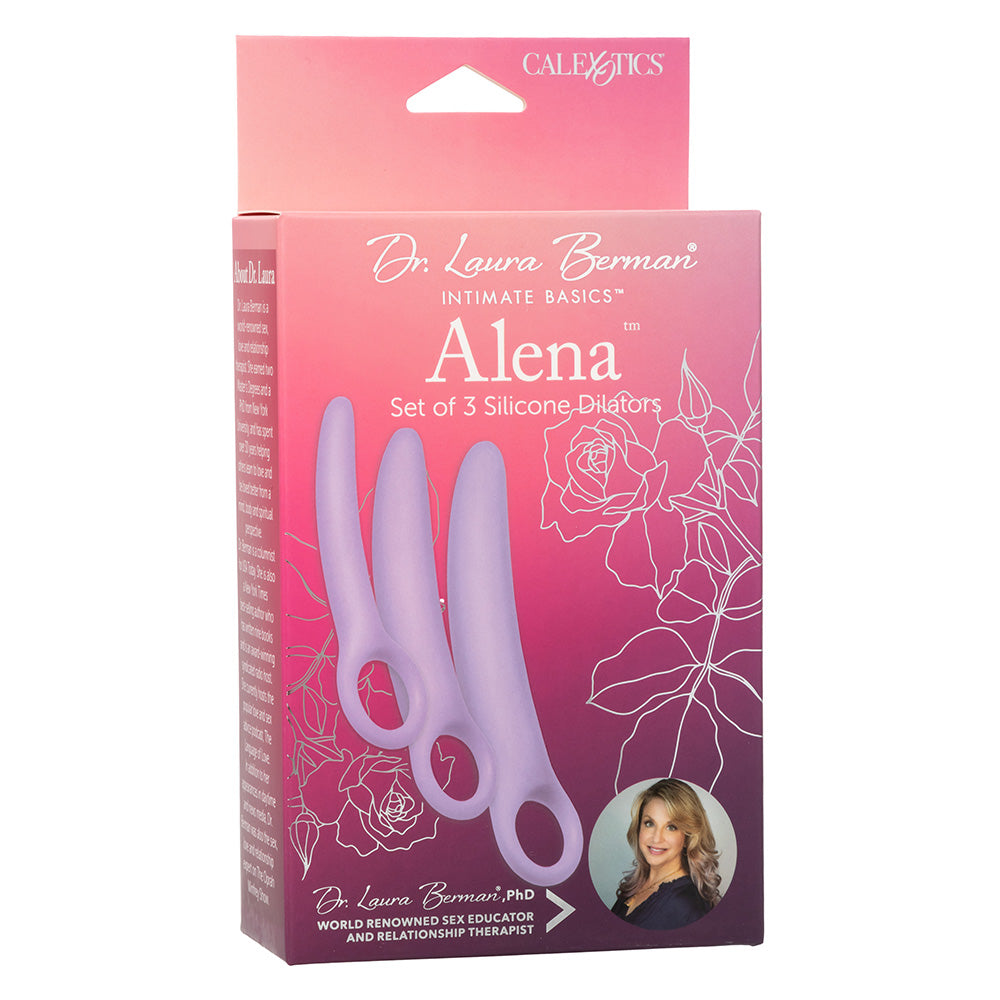 Dr. Laura Berman Alena Silicone Dilators 3 Piece Set - Medical Grade Vaginal Dilator Kit for Pelvic Therapy & Intimate Wellness | Perfect for Postpartum Recovery, Menopause & Vaginismus Treatment