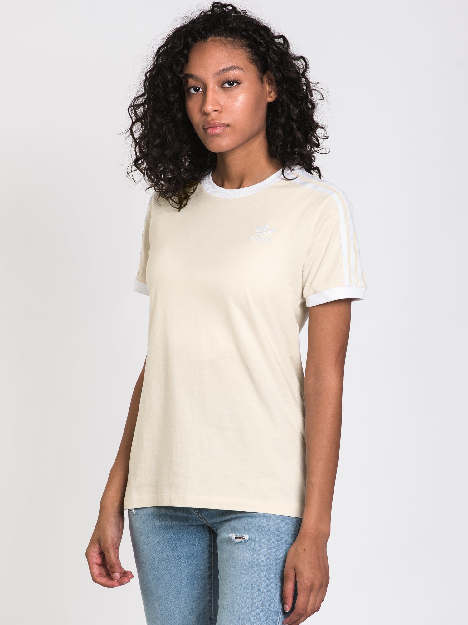 Adidas 3 Stripe T-Shirt for Men - Classic Cotton Crewneck Tee | Athletic Casual Wear for Gym, Running & Everyday Outfits