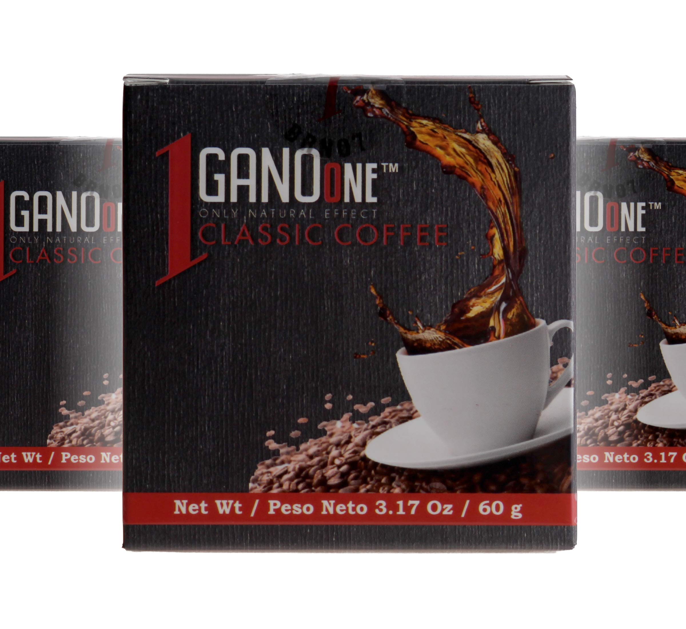10 Boxes GanoOne Classic Reishi Mushroom Instant Coffee with Organic Ganoderma Extract - 20 Single-Serve Sachets - Immune Support & Energy Boost - Perfect for Office, Travel & Home Use